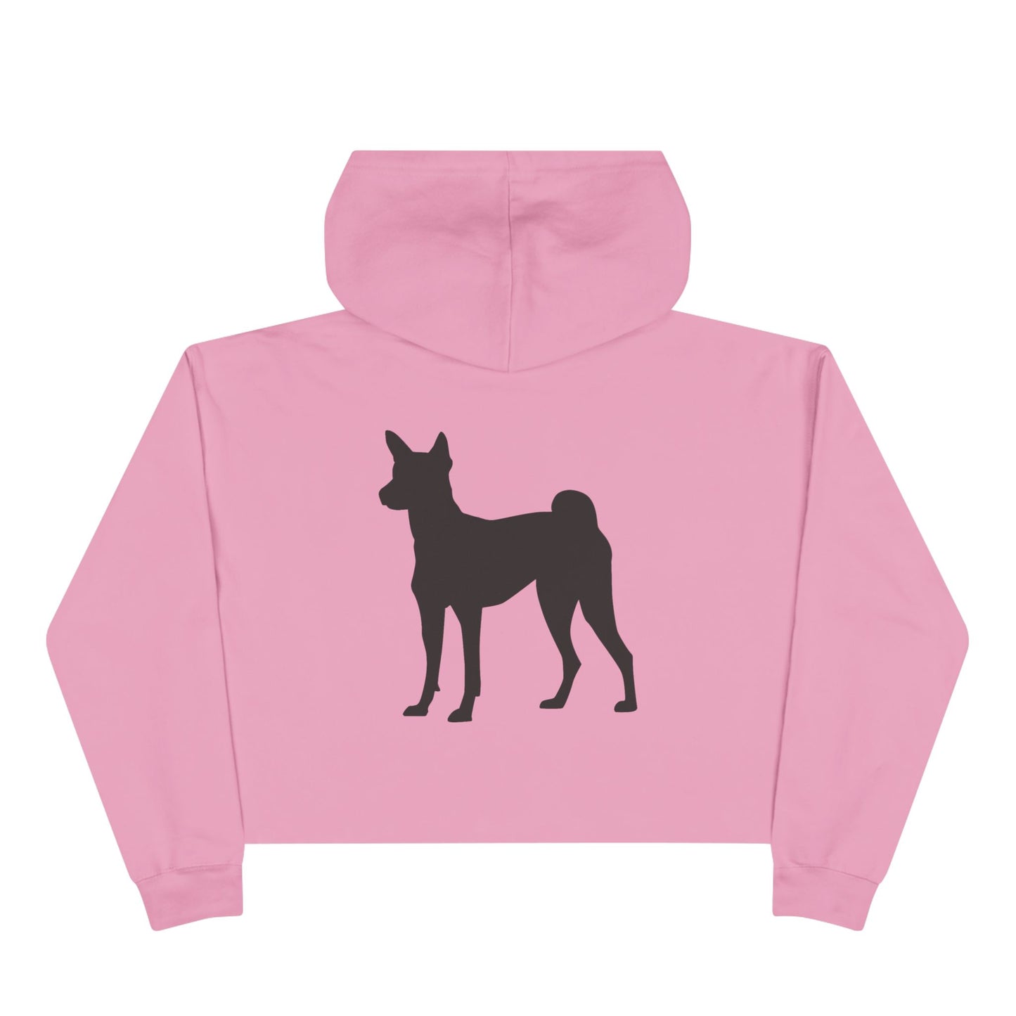 Basenji Silhouette Women's Crop Hoodie
