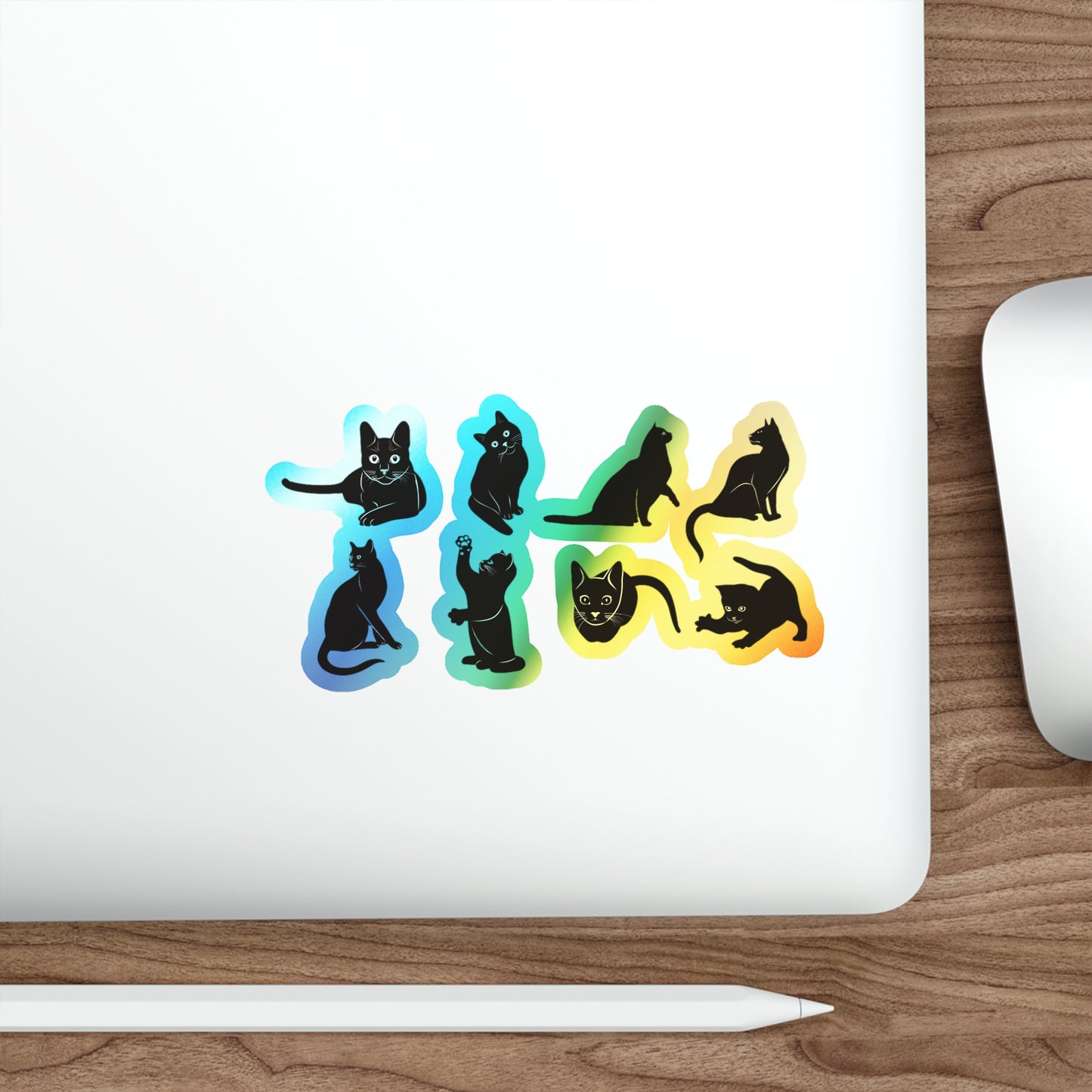 Cats Holographic Sticker