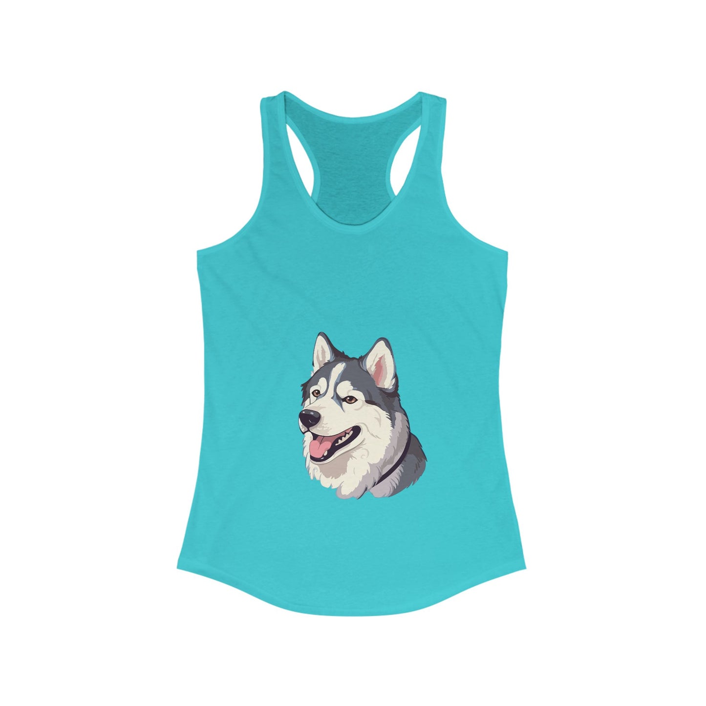 Malamute Head Women's Racerback Tank