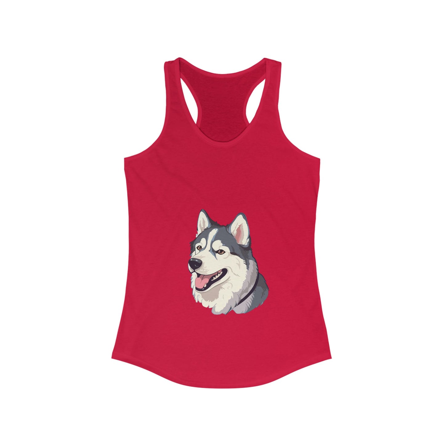 Malamute Head Women's Racerback Tank
