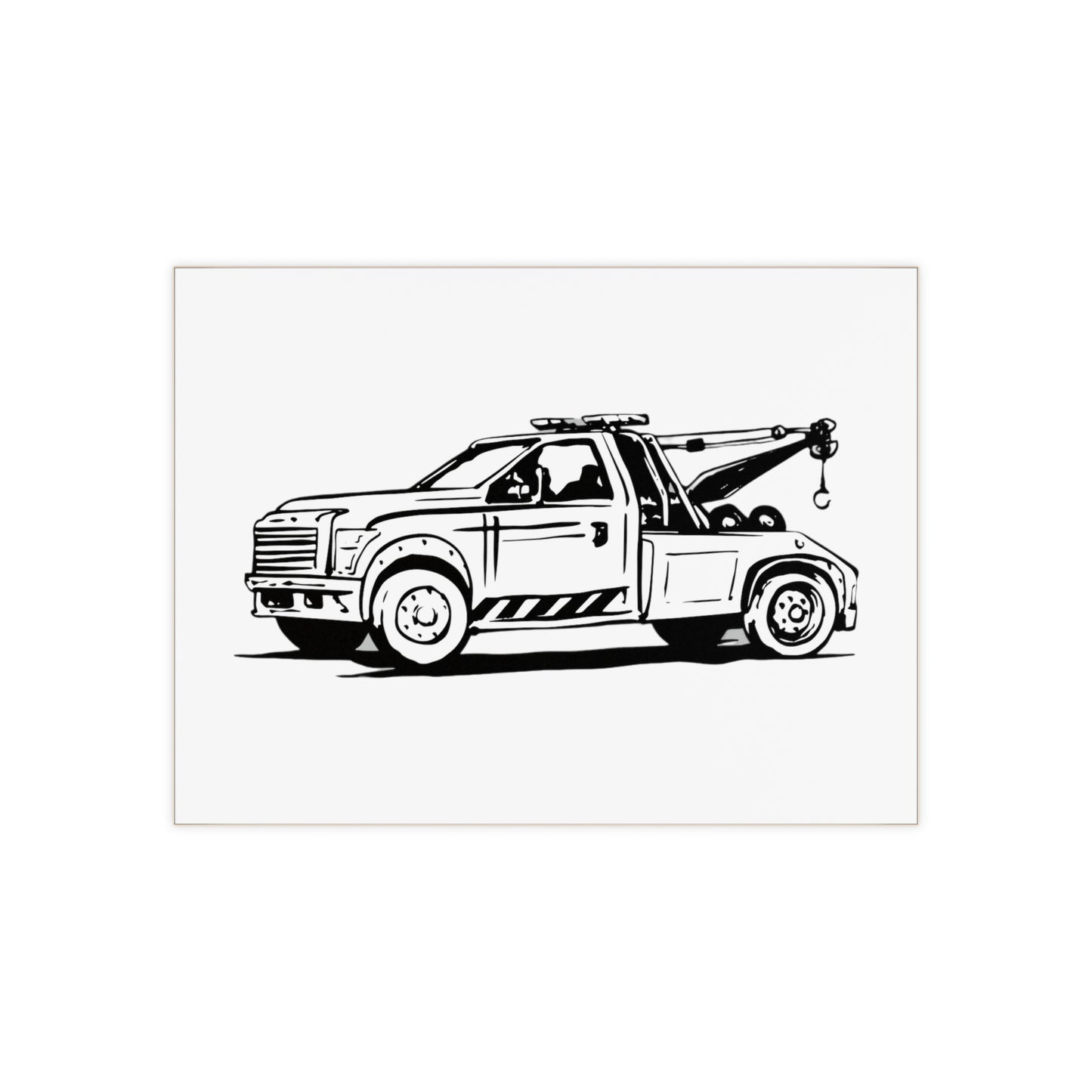 Wheel Lift Tow Truck Ceramic Photo Tile