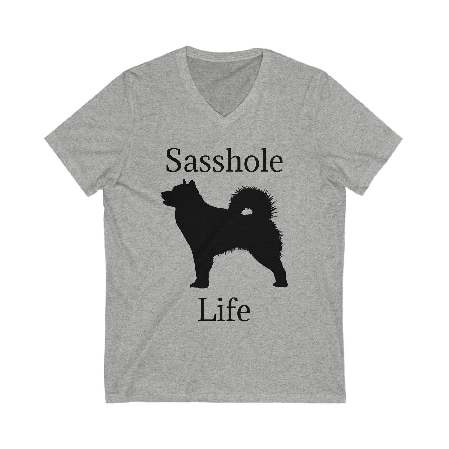 Sasshole Life Unisex Short Sleeve V-Neck Tee