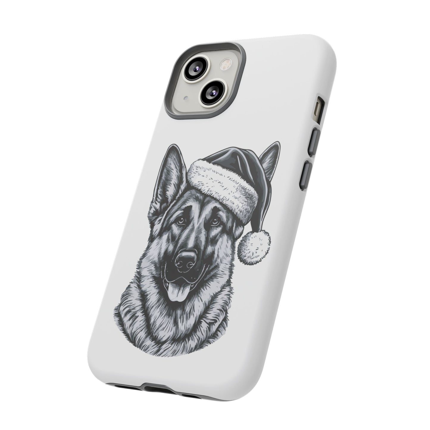 Santa Paws German Shepherd iPhone Case