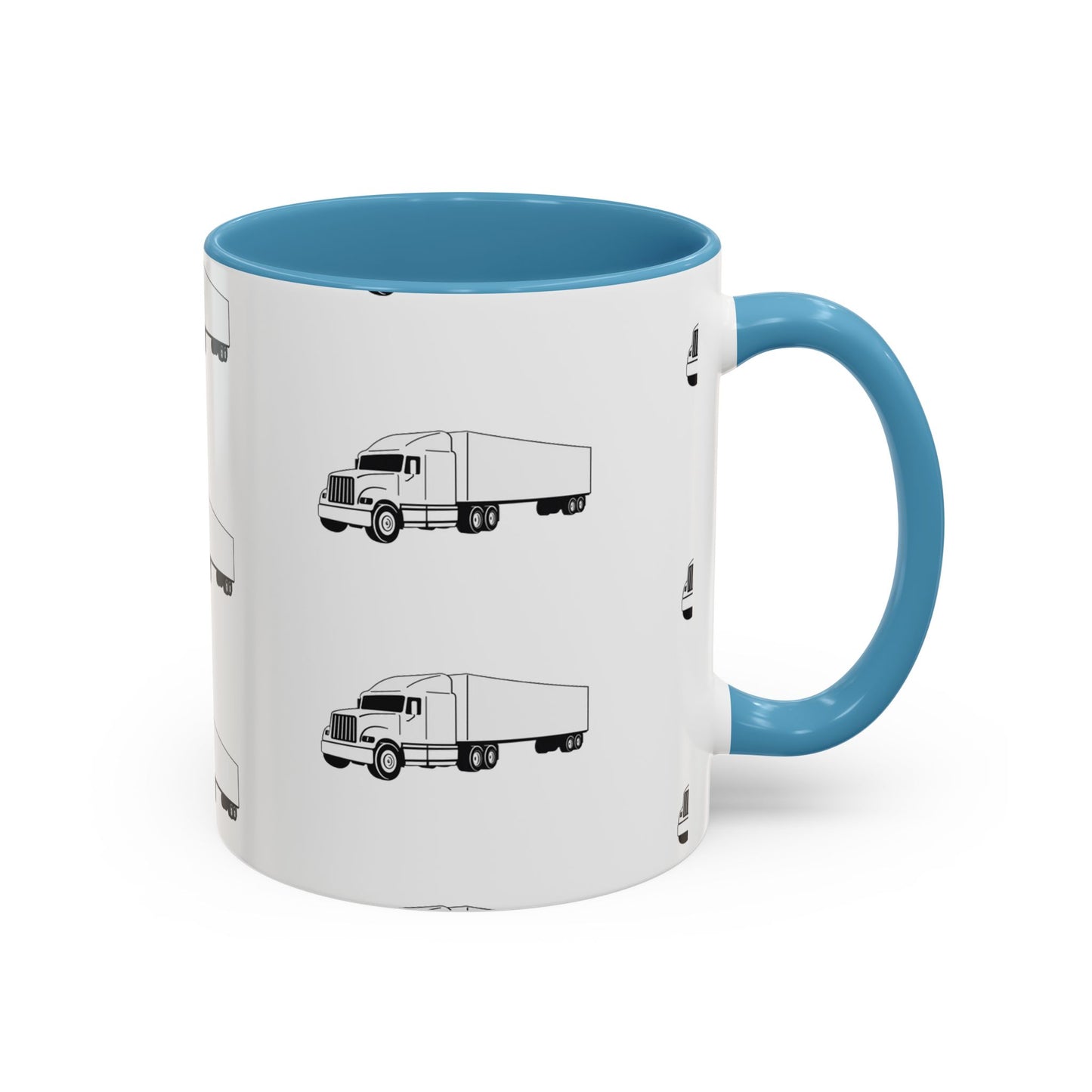 Semi Truck 2-Tone Coffee Mug