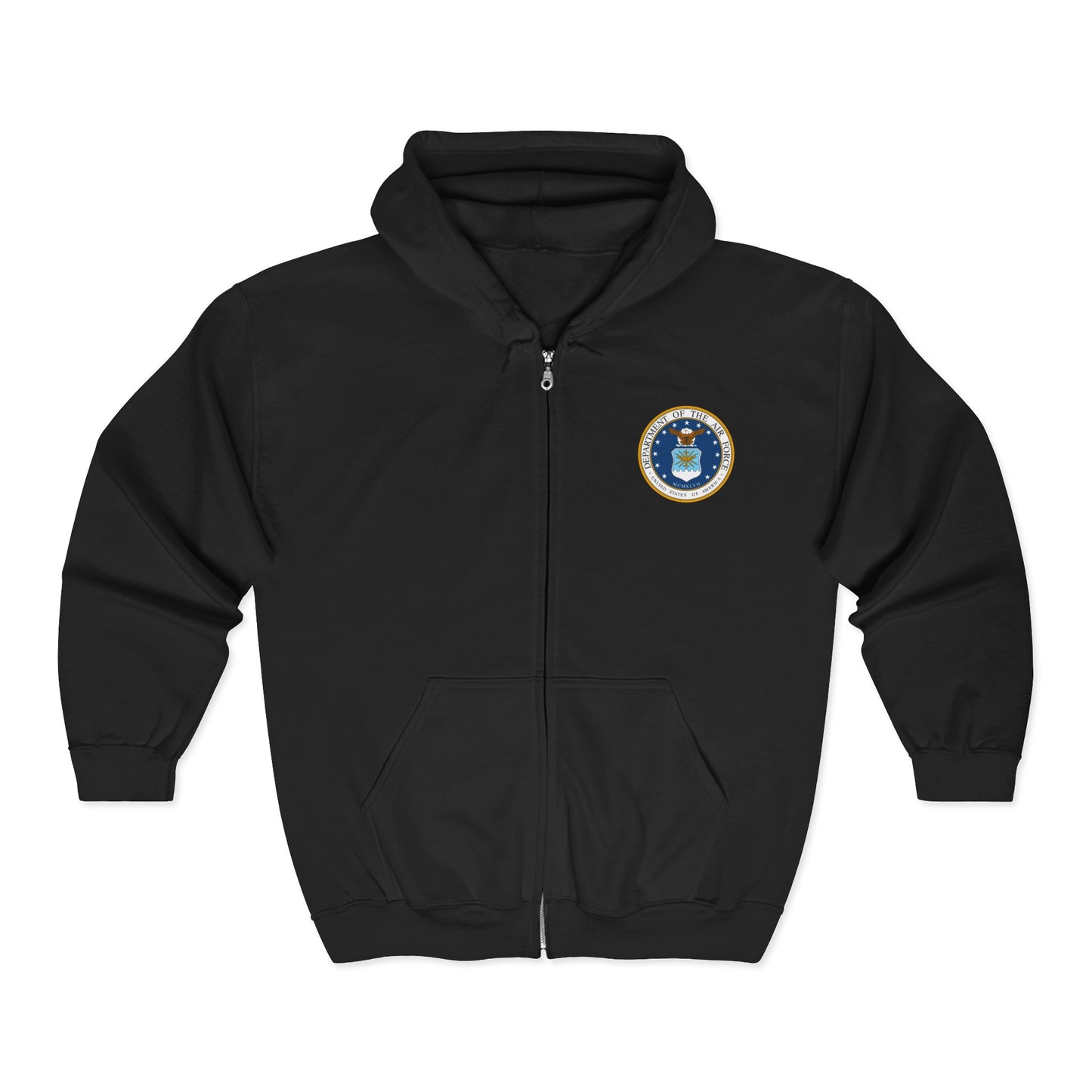 US Air Force Unisex Full Zip Hoodie