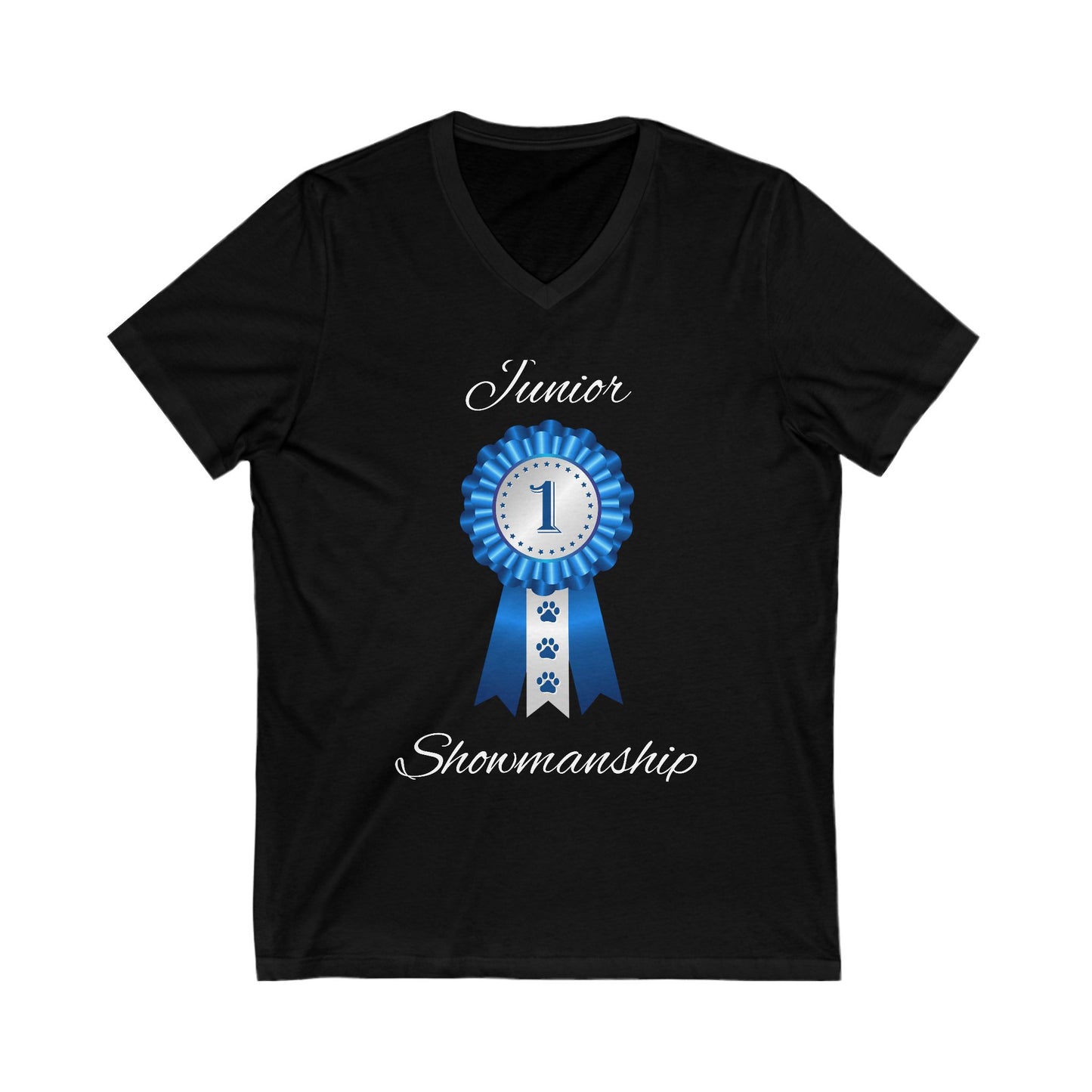 Junior Showmanship Unisex Short Sleeve V-Neck Tee