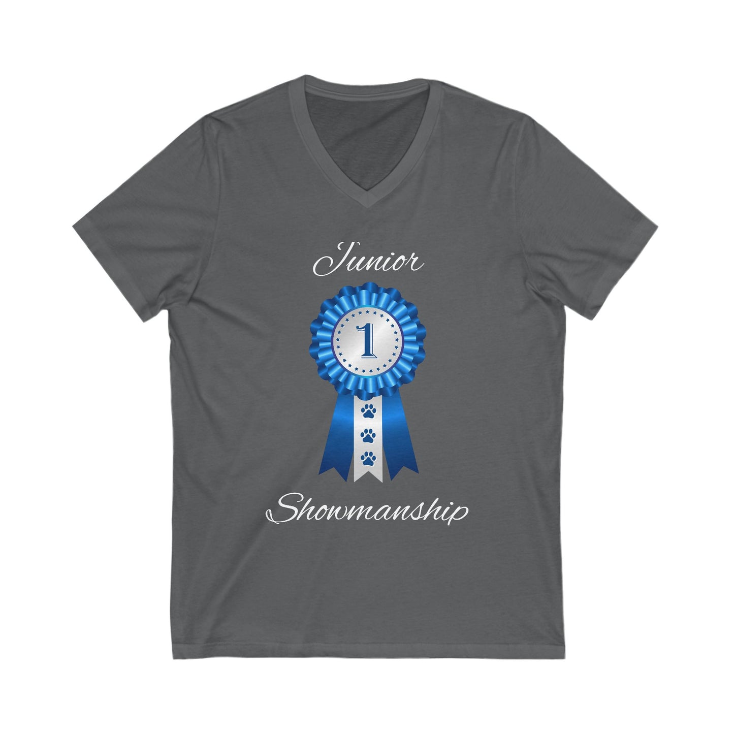 Junior Showmanship Unisex Short Sleeve V-Neck Tee