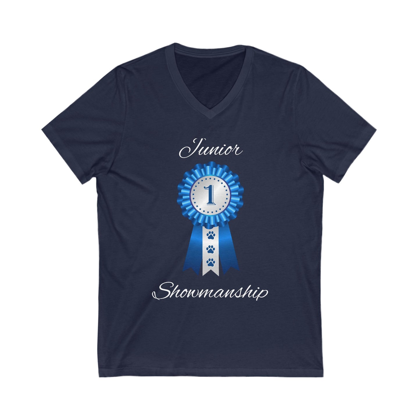 Junior Showmanship Unisex Short Sleeve V-Neck Tee