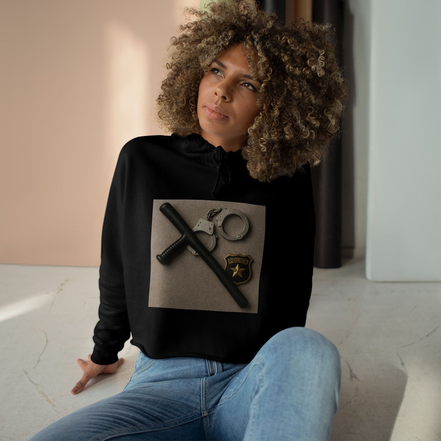 Law Enforcement Appreciation Women's Crop Hoodie