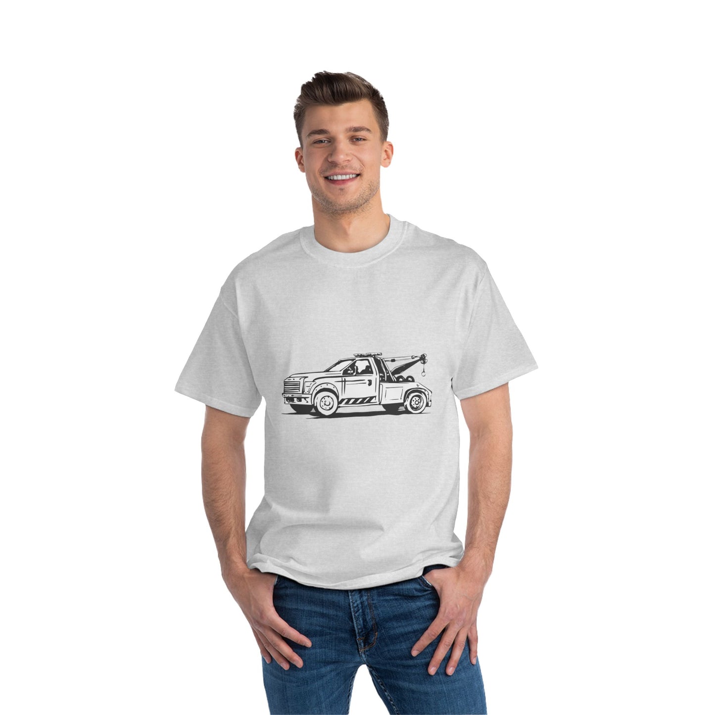 Wheel Lift Tow Truck Men's Short-Sleeve Crewneck Tee