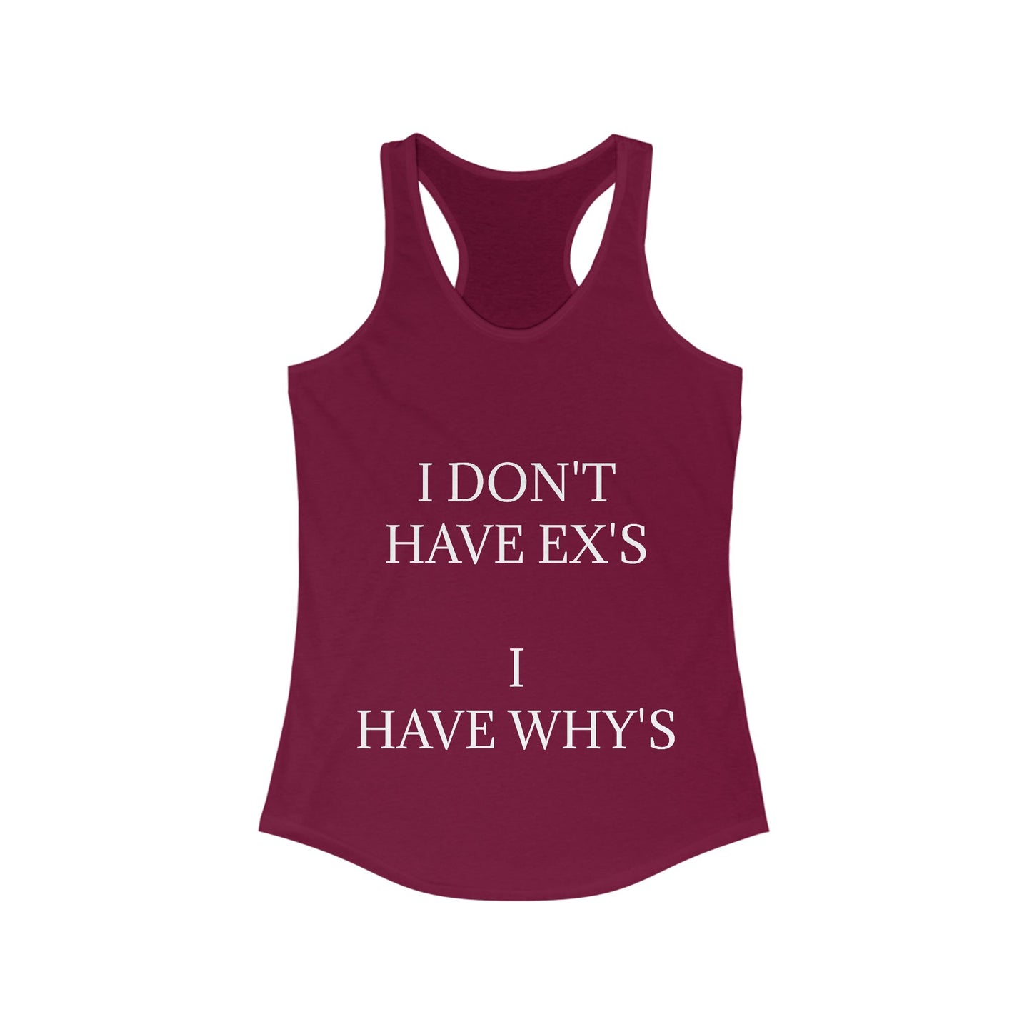 X's And Y's Women's Racerback Tank