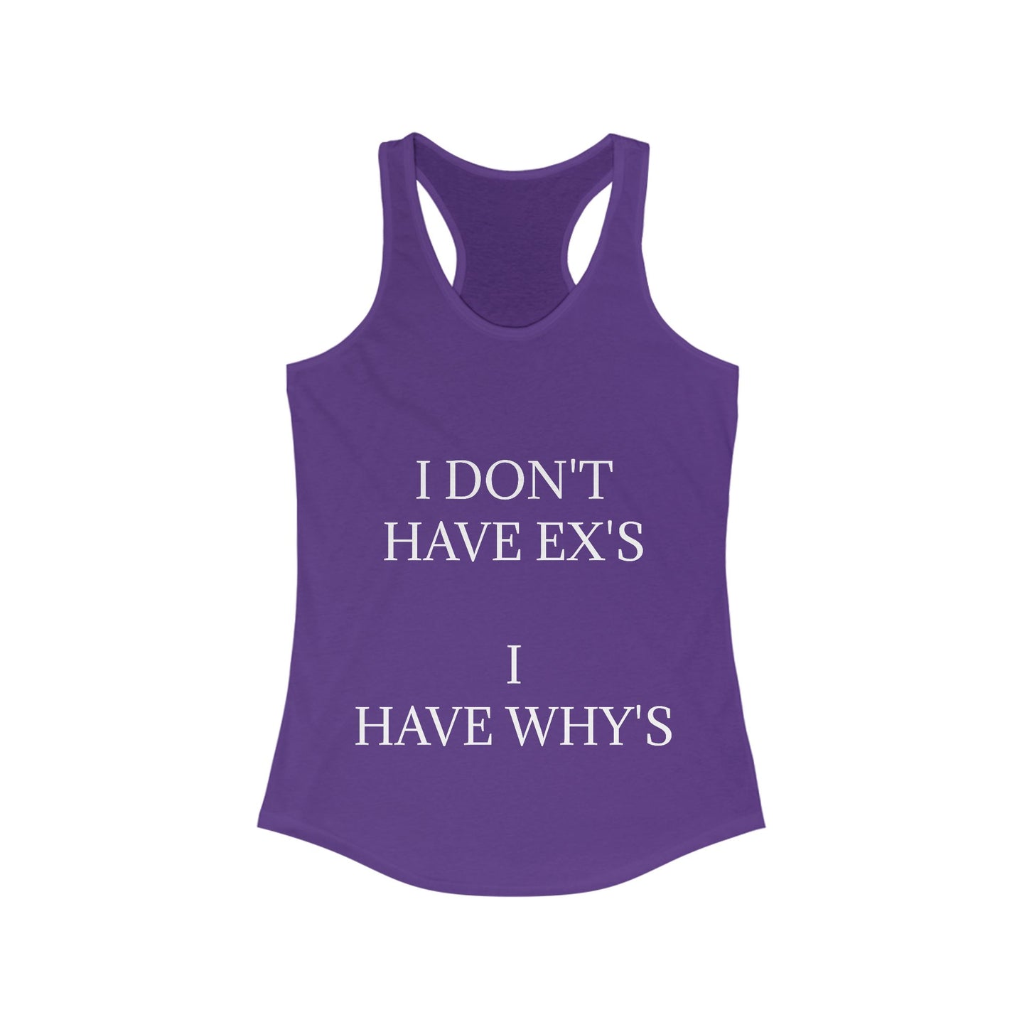 X's And Y's Women's Racerback Tank