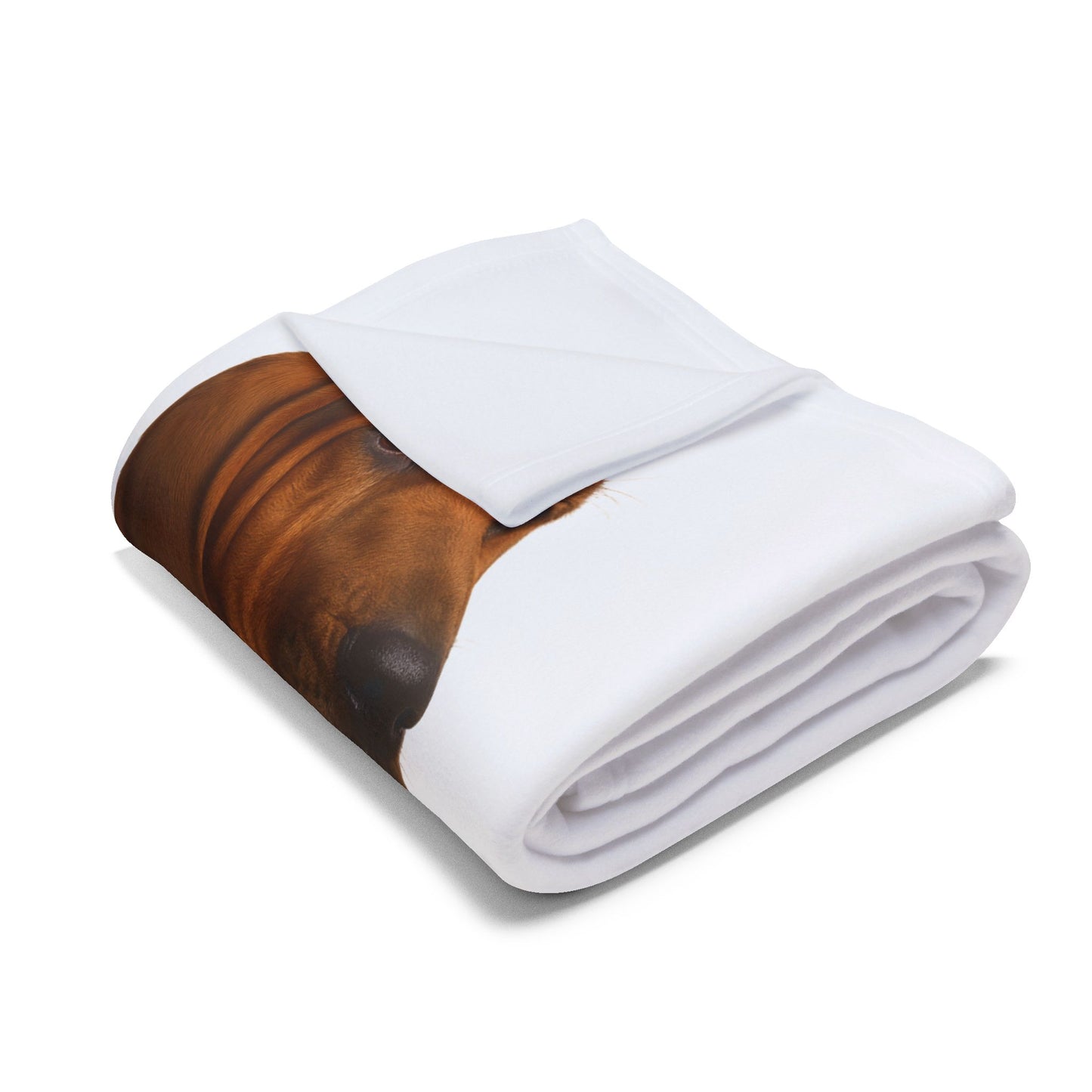Bloodhound Head Arctic Fleece Blanket