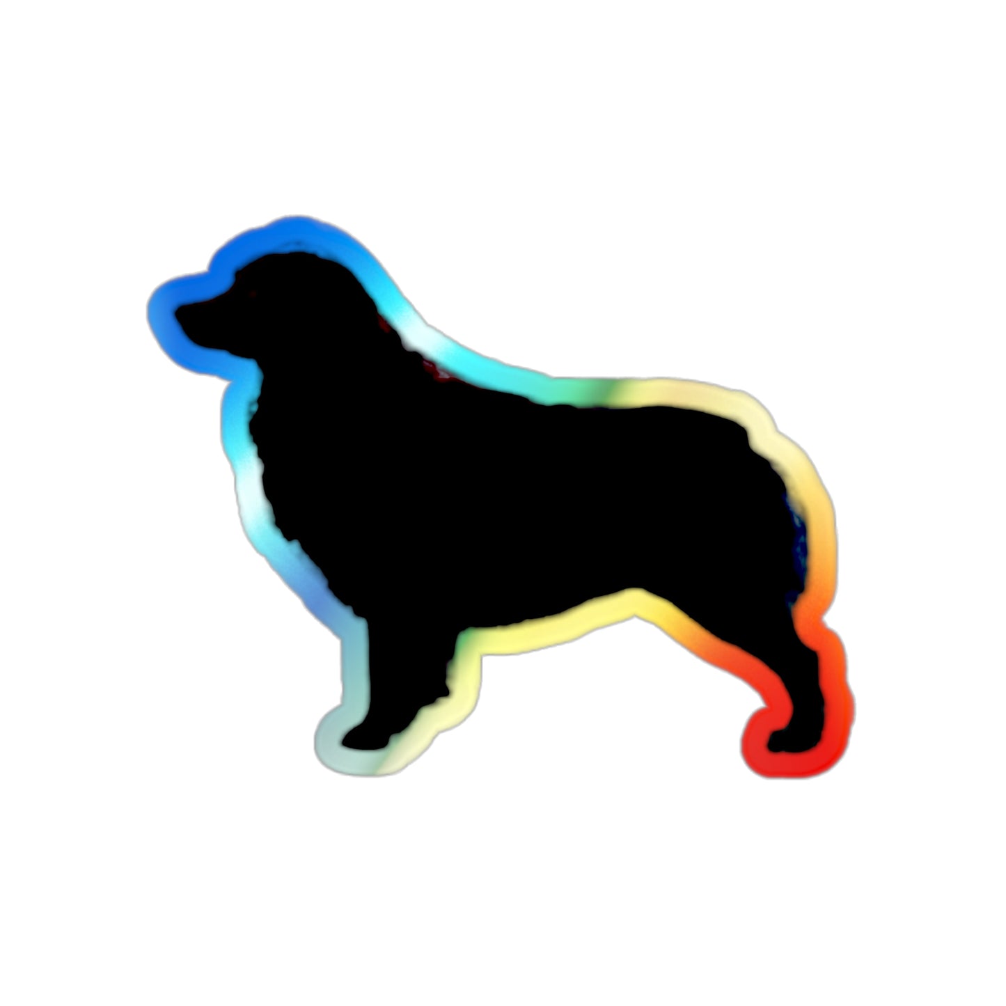 Aussie Silhouette Holographic Sticker
