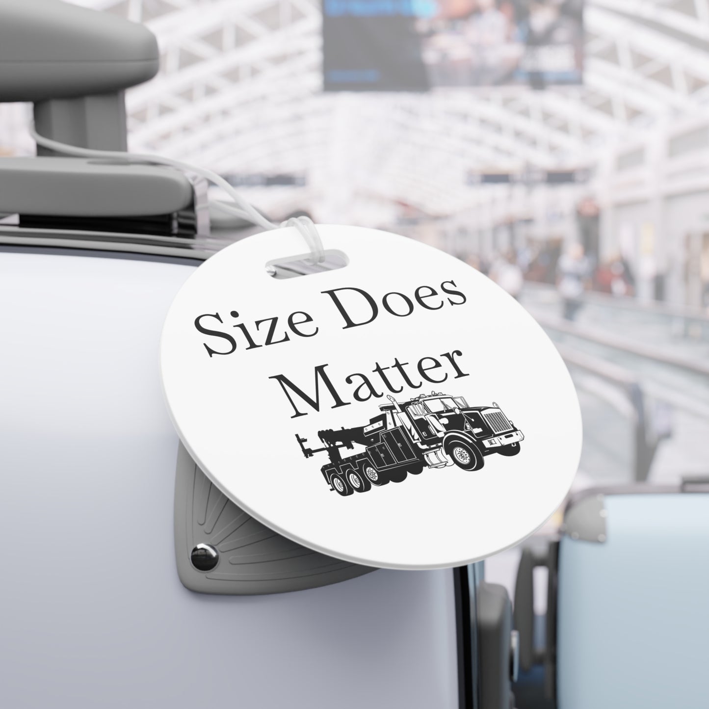 Size Does Matter Luggage Tag