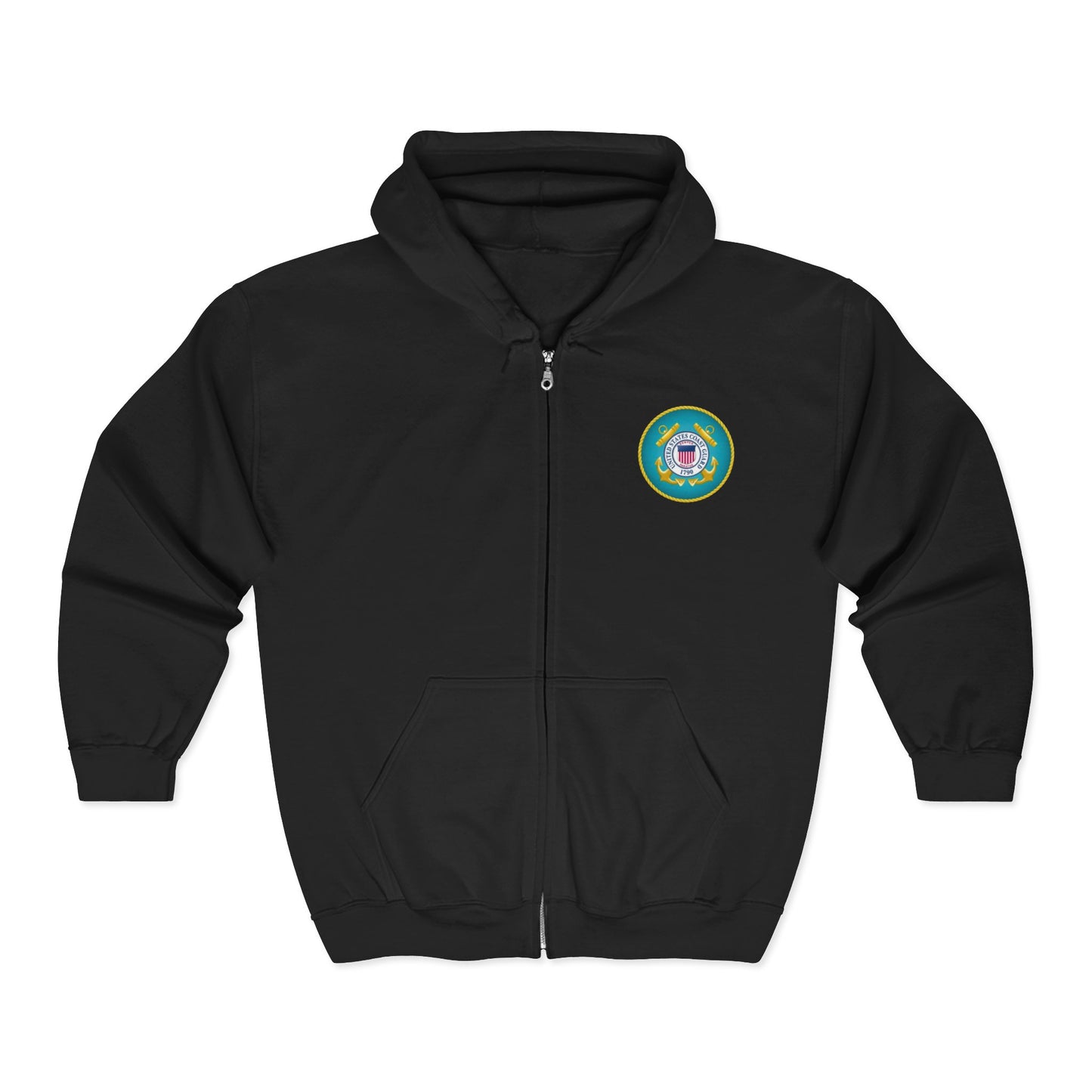 US Coast Guard Unisex Full Zip Hoodie
