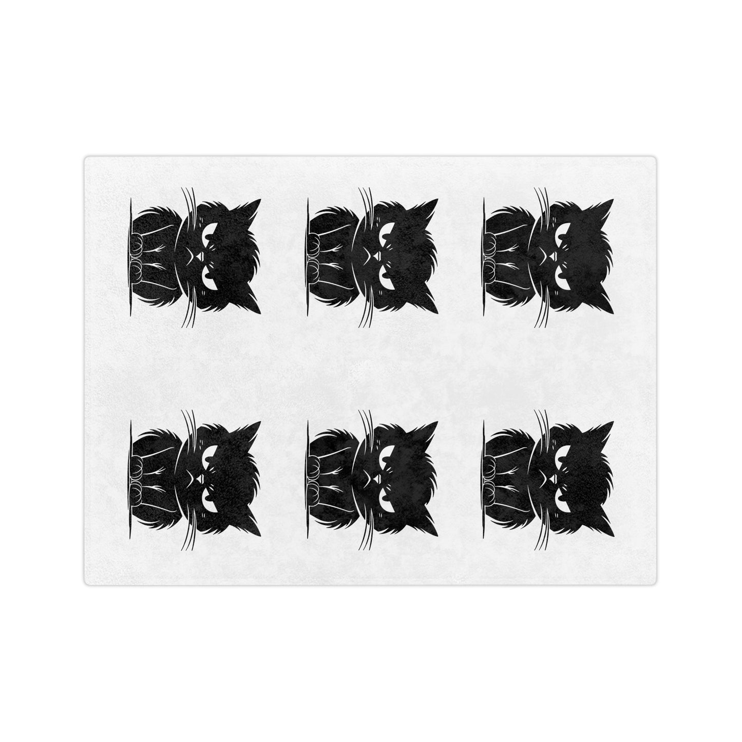 Angry Cat Velveteen Microfiber Blanket