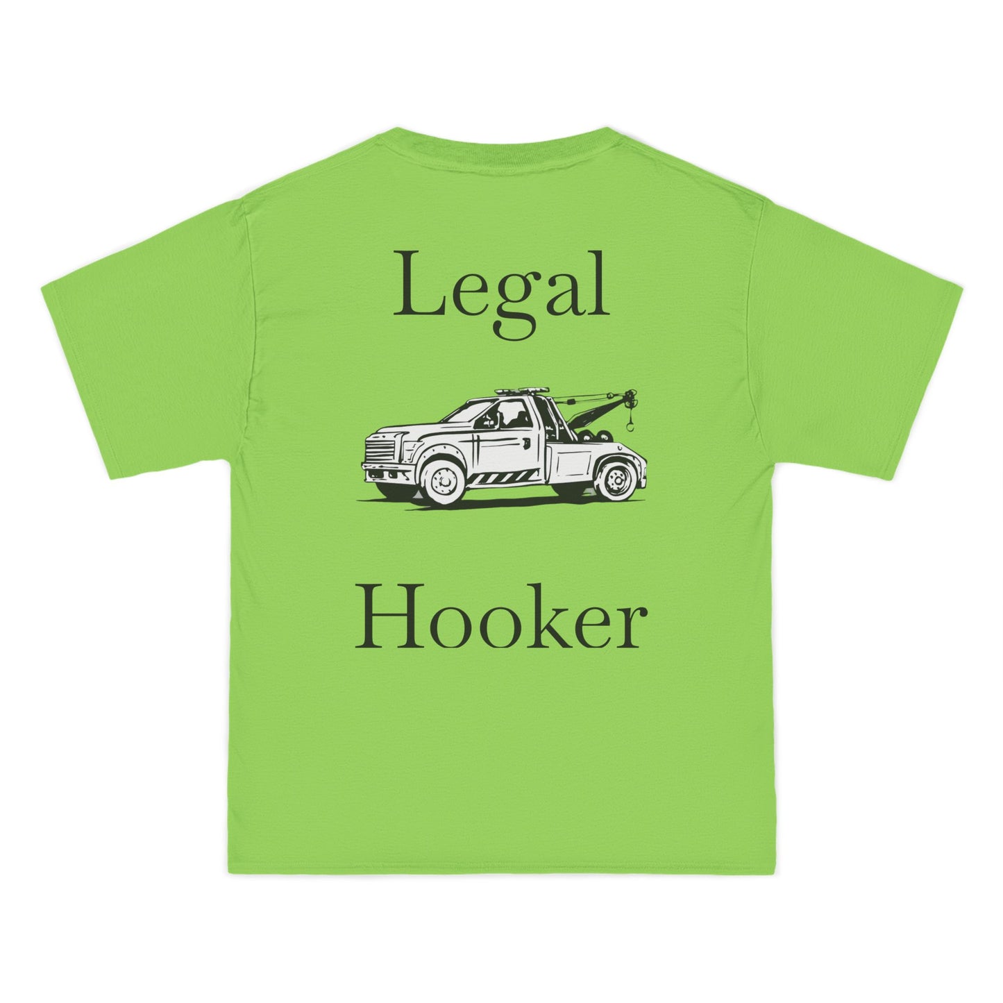 Legal H**ker Wheel Lift Tow Truck Men's Short-Sleeve Crewneck Tee