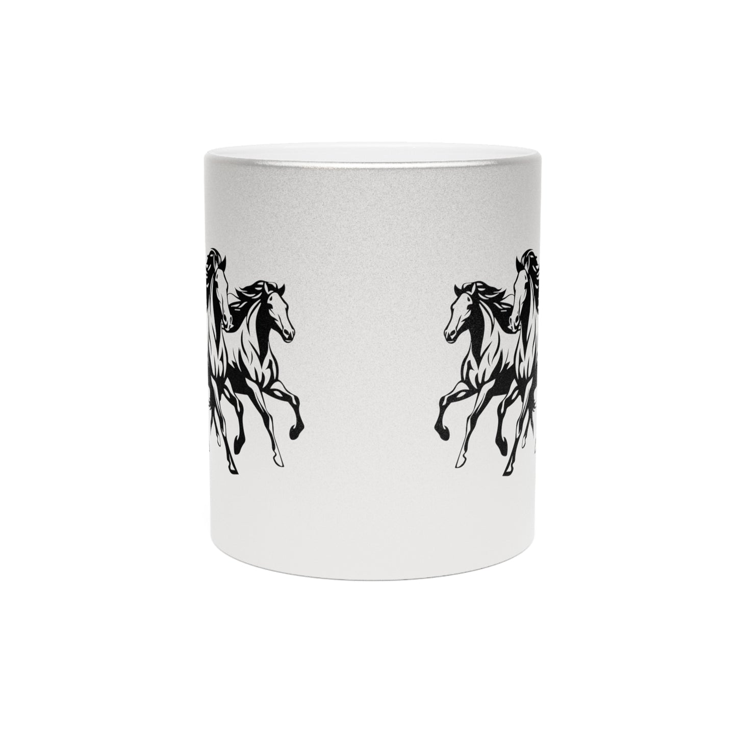 Horsin' Around Metallic Coffee Mug