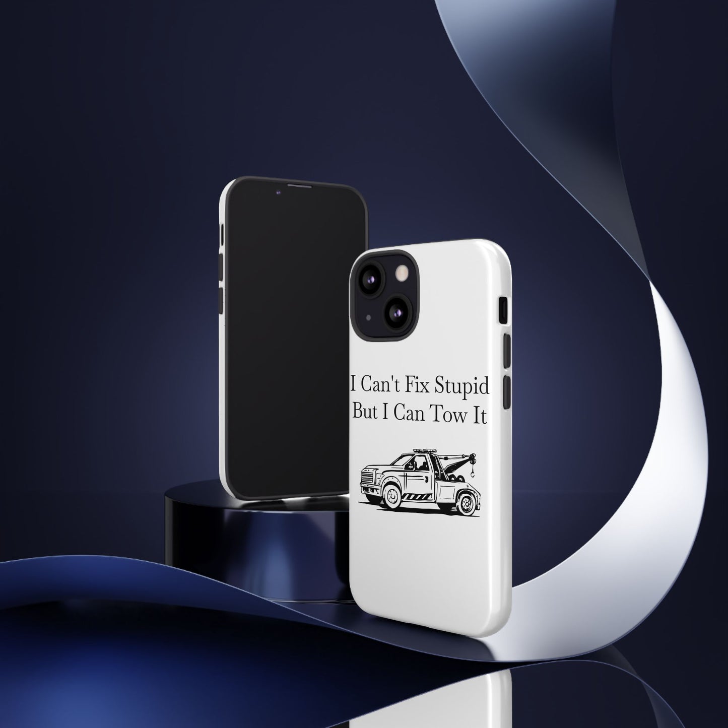 I Can't Fix Stupid Wheel Lift Tow Truck iPhone Case