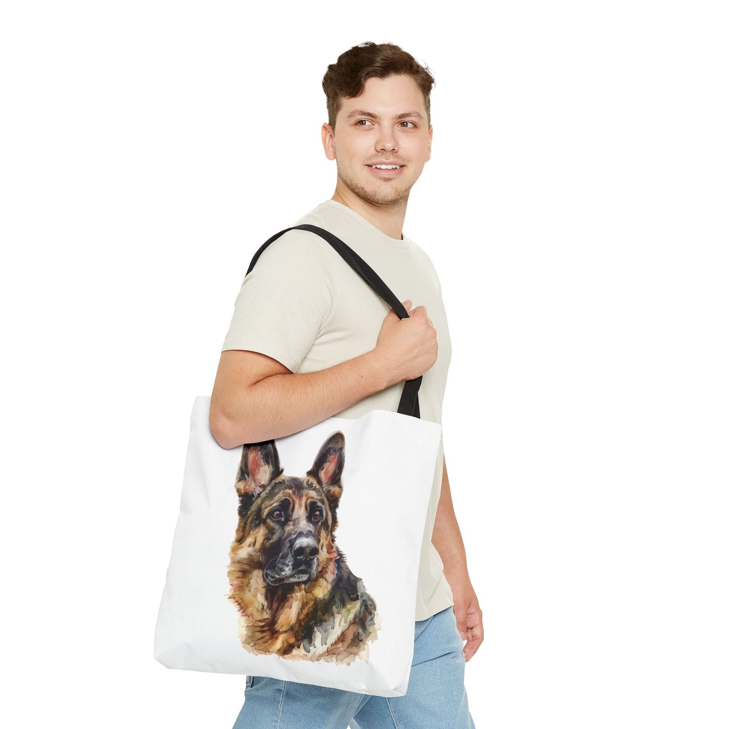 German Shepherd Head Tote Bag