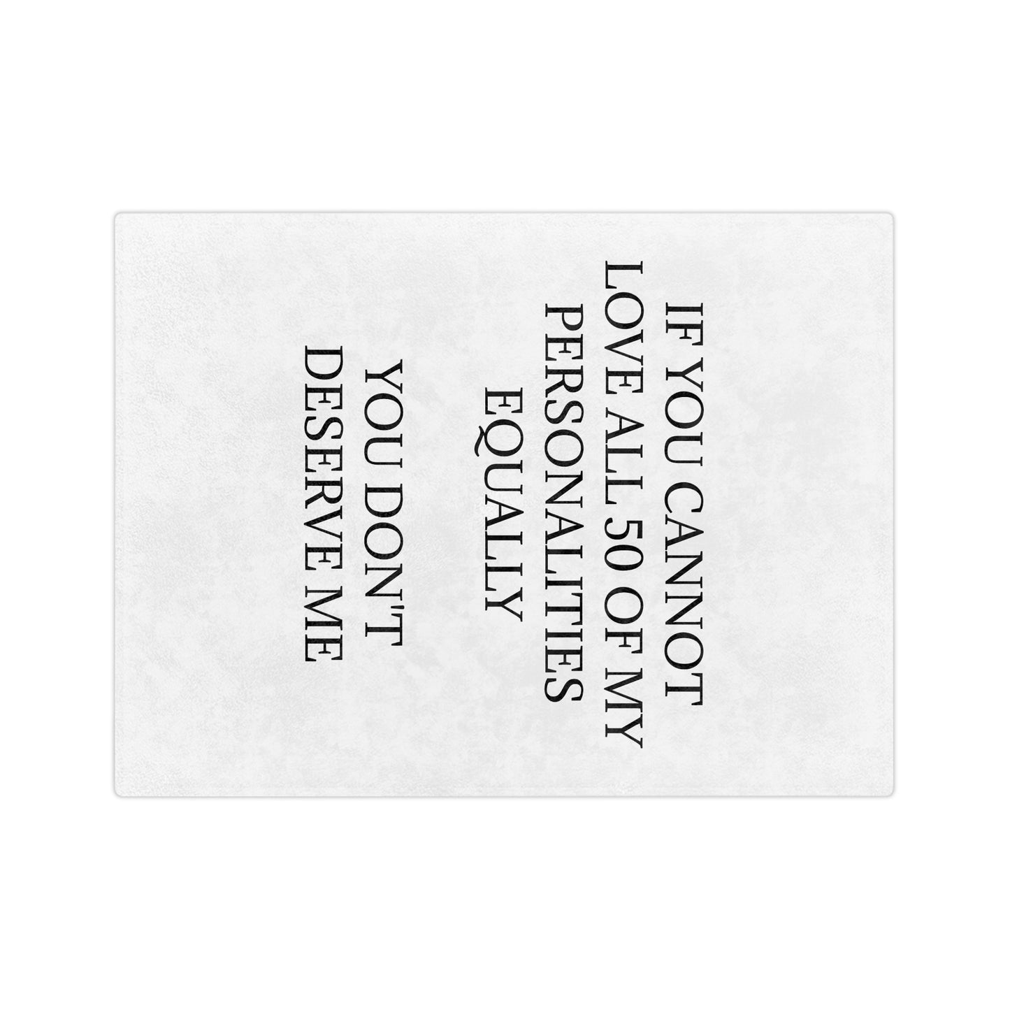 50 Personalities Velveteen Microfiber Blanket