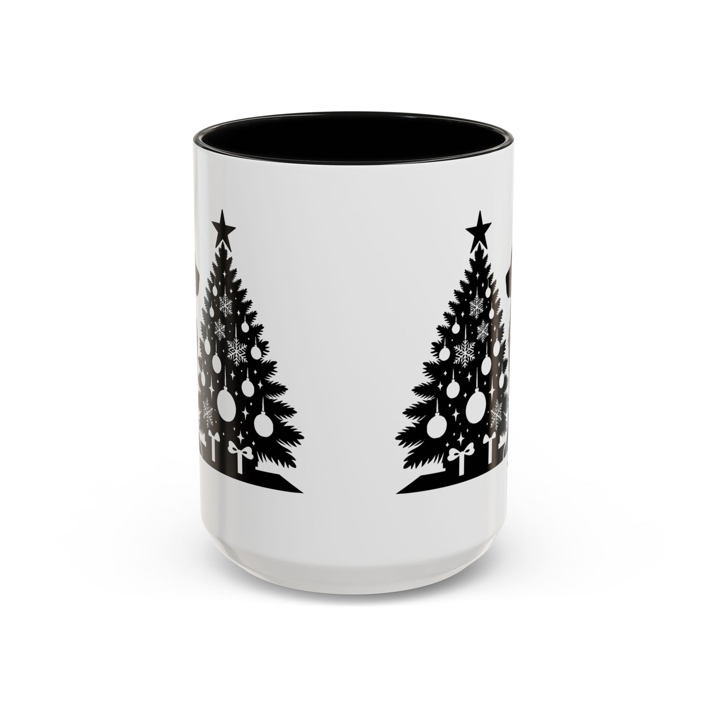 Golden Christmas Tree 2-Tone Coffee Mug