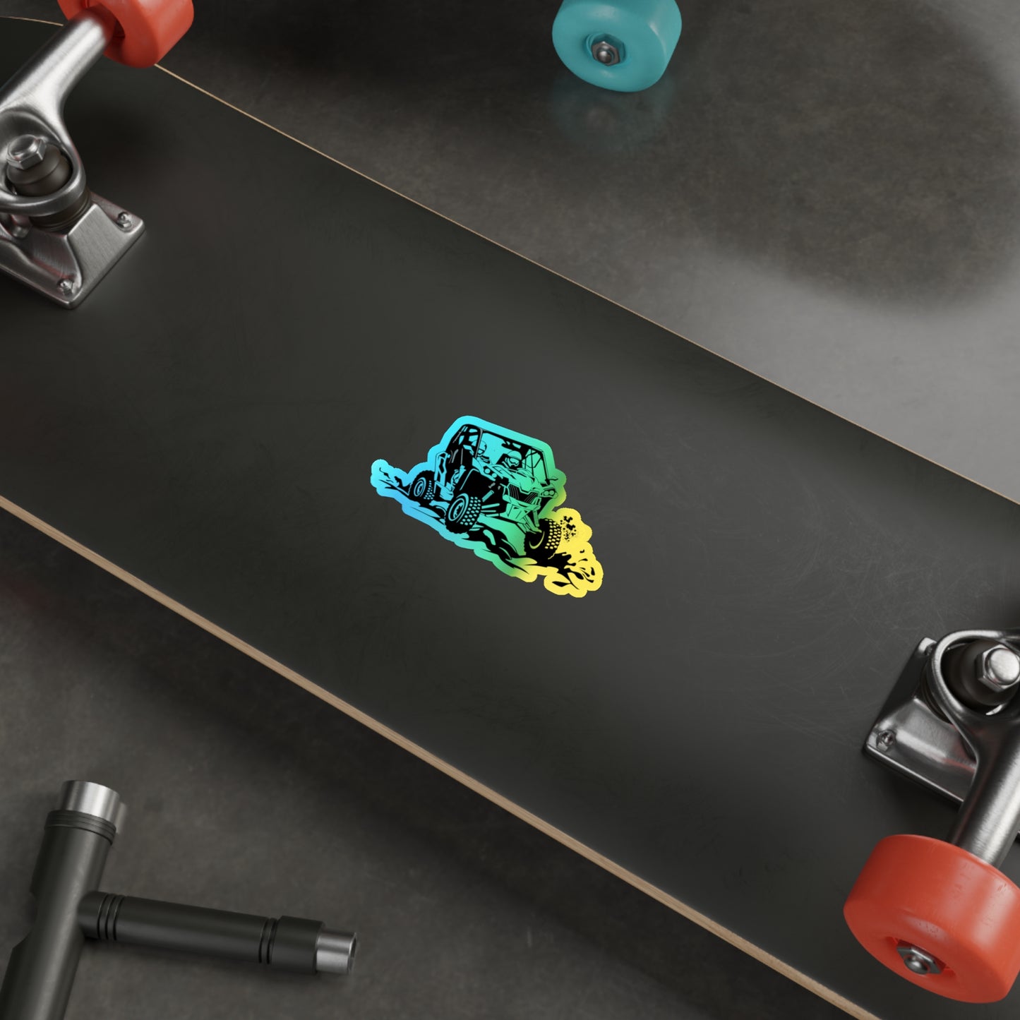 Slingin' Mud Side By Side Holographic Sticker