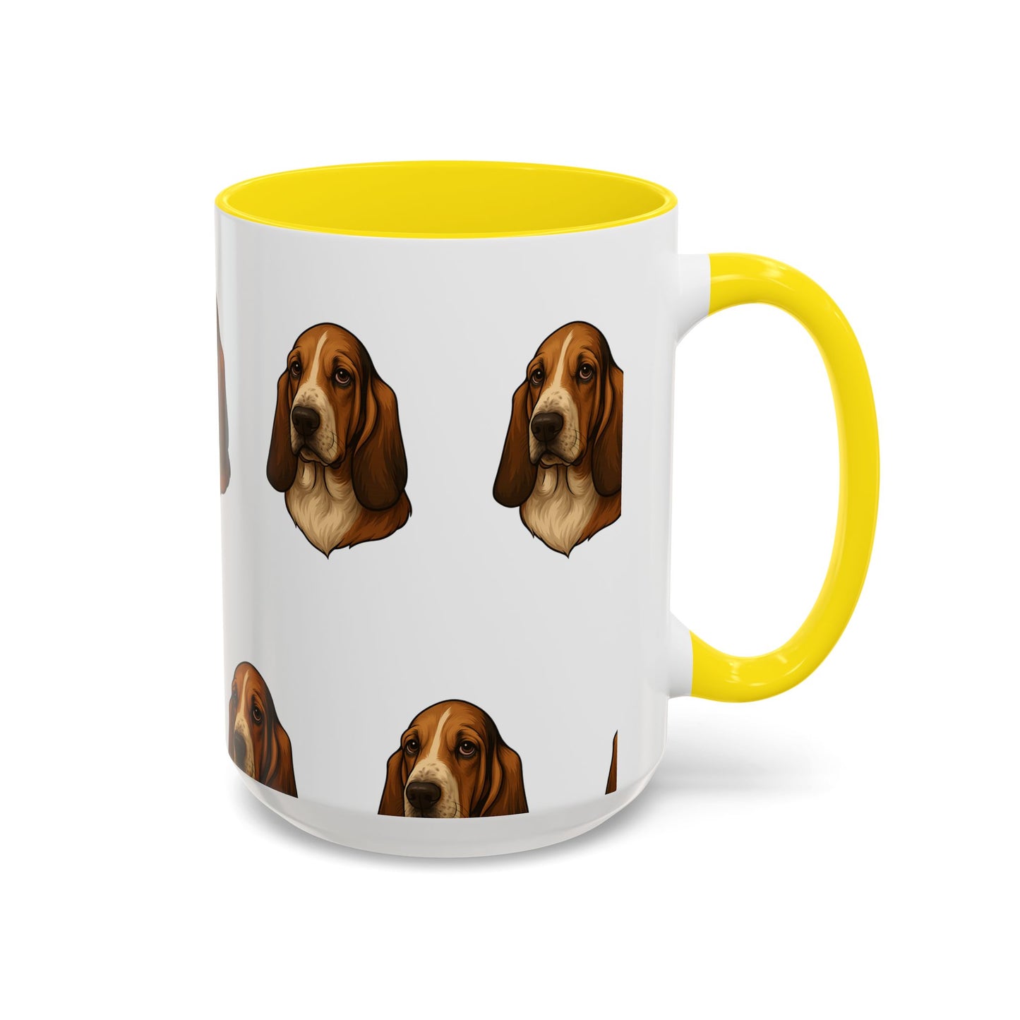 Basset Hound Head 2-Tone Coffee Mug