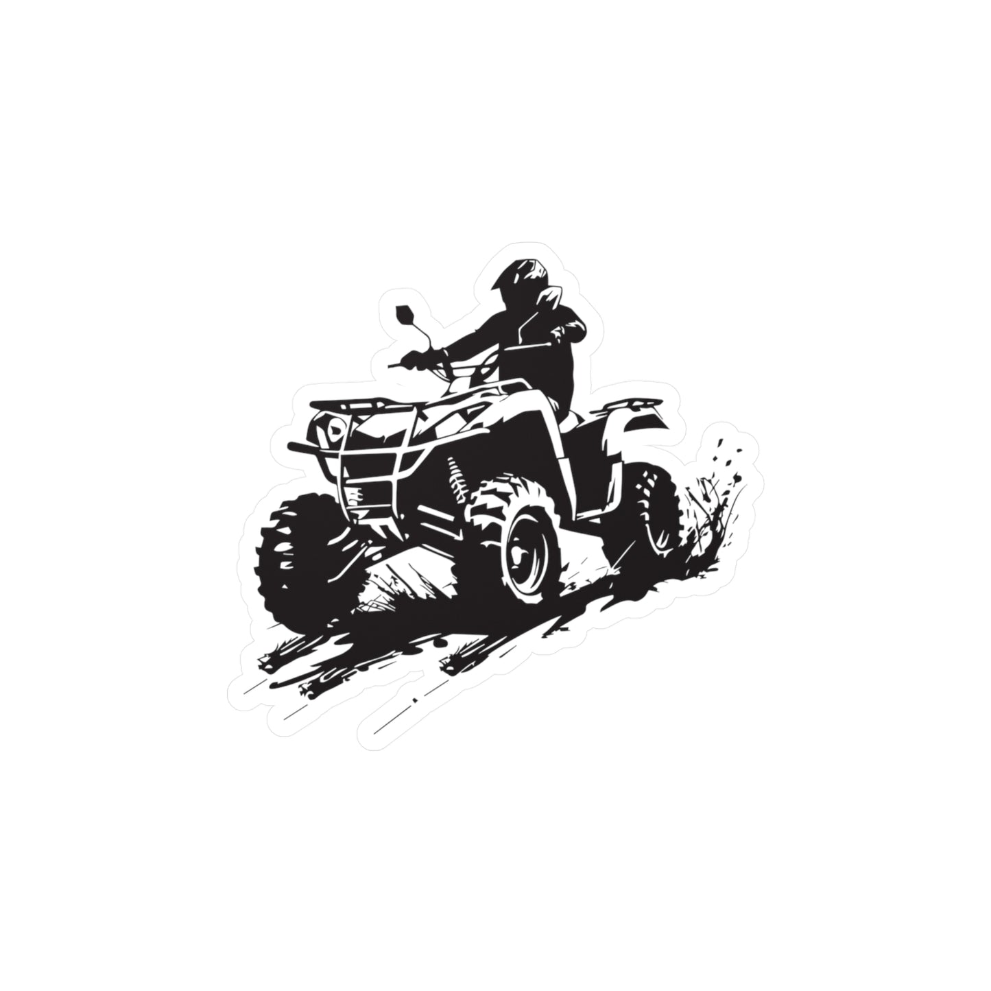 Slingin' Mud Quad Vinyl Decal