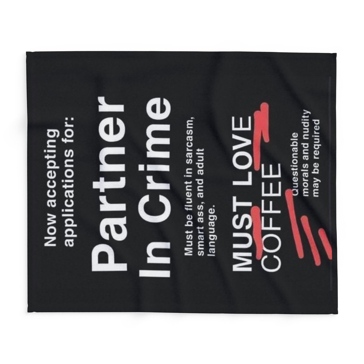 Partner In Crime Arctic Fleece Blanket