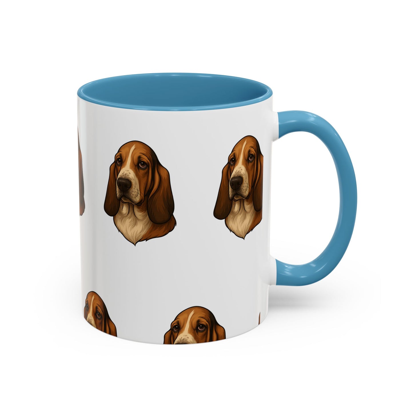 Basset Hound Head 2-Tone Coffee Mug