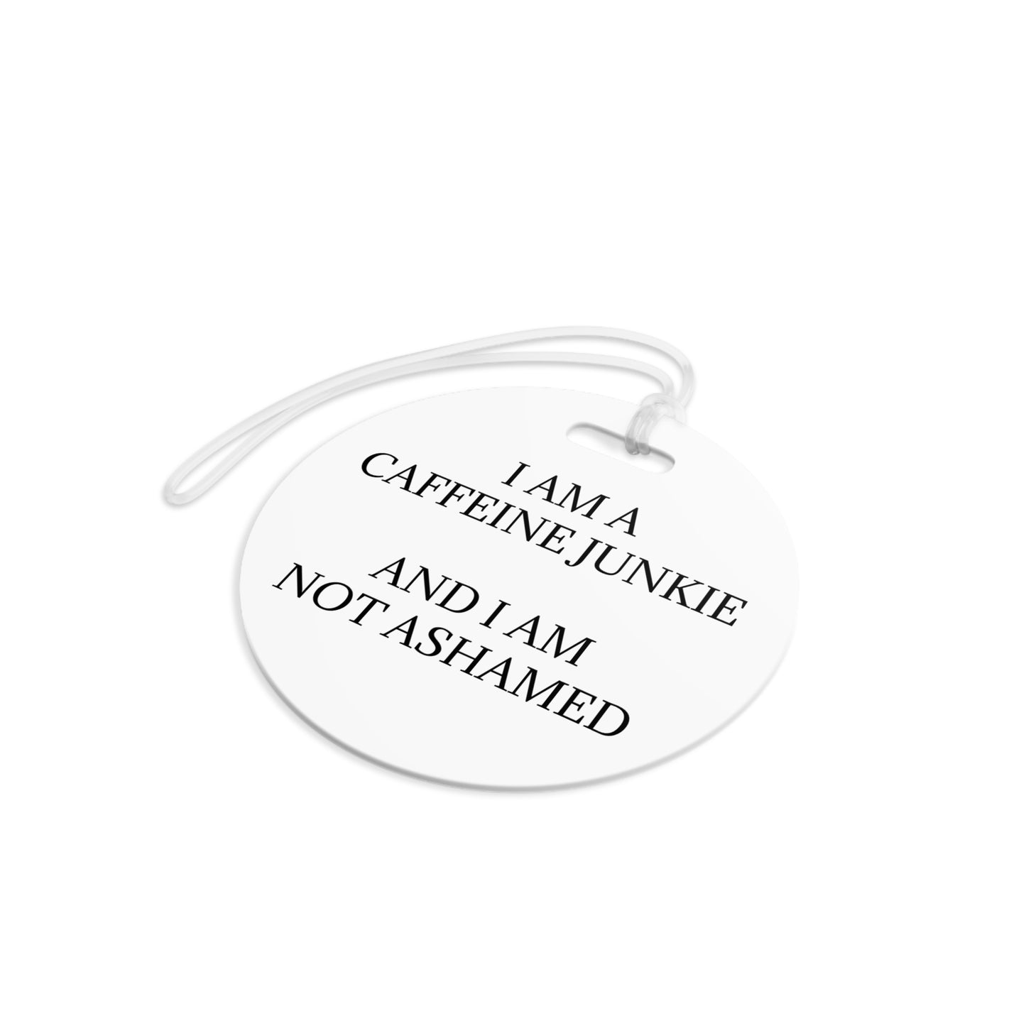 Caffeine Junkie Luggage Tag