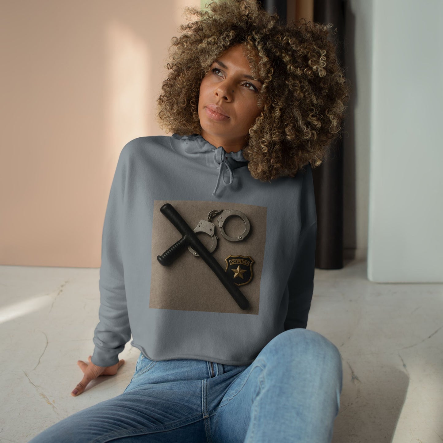 Law Enforcement Appreciation Women's Crop Hoodie