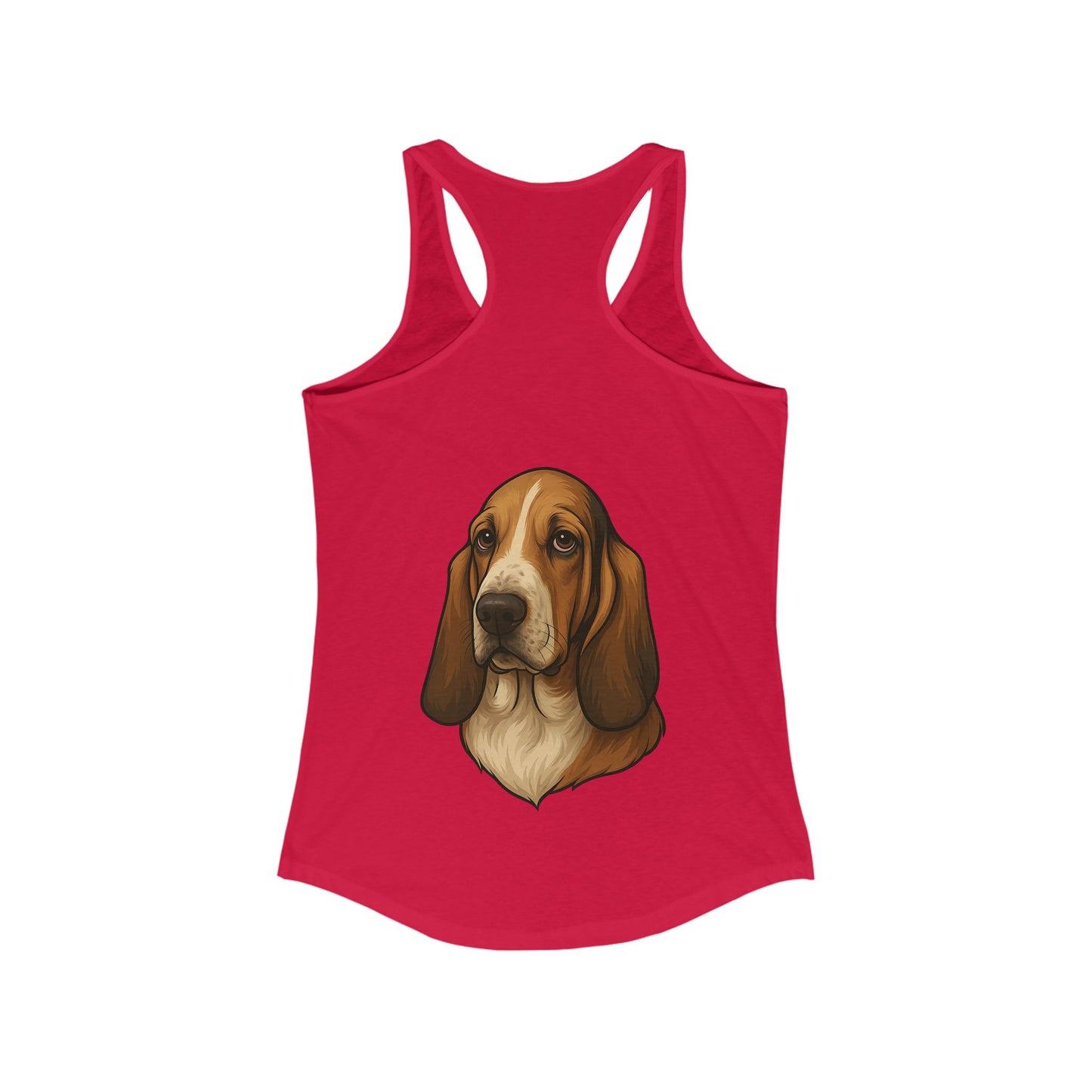 Basset Hound Head Women's Racerback Tank