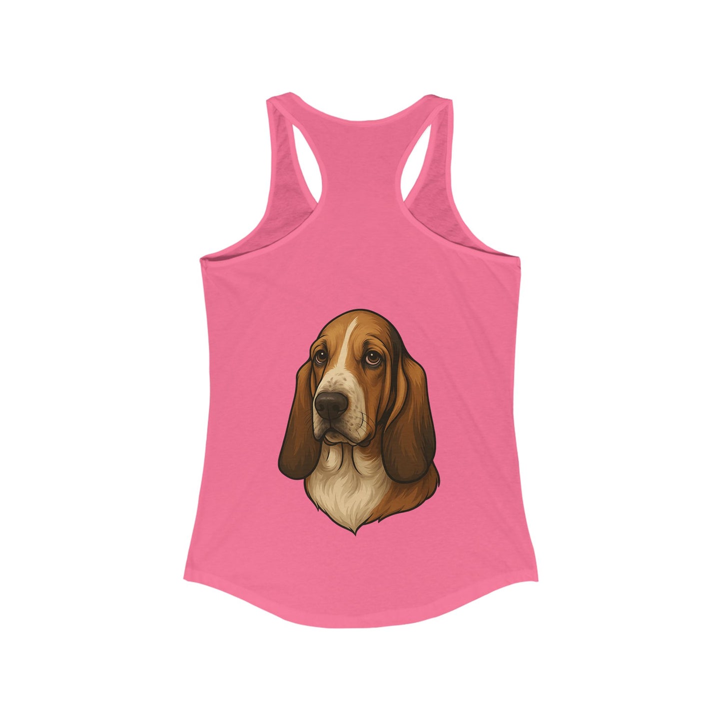 Basset Hound Head Women's Racerback Tank