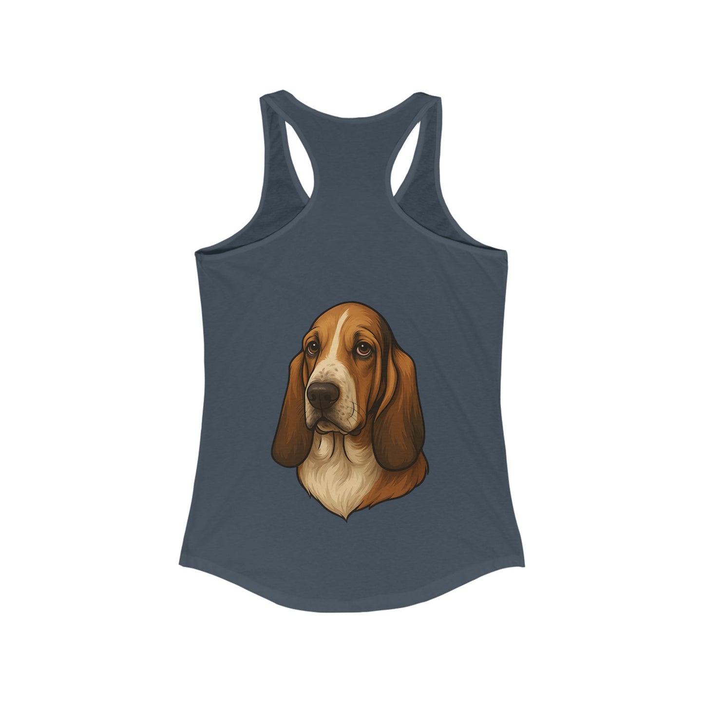 Basset Hound Head Women's Racerback Tank