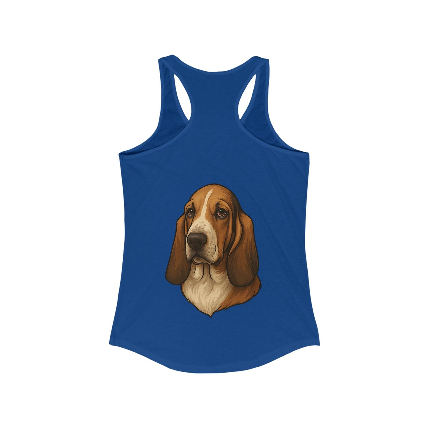 Basset Hound Head Women's Racerback Tank
