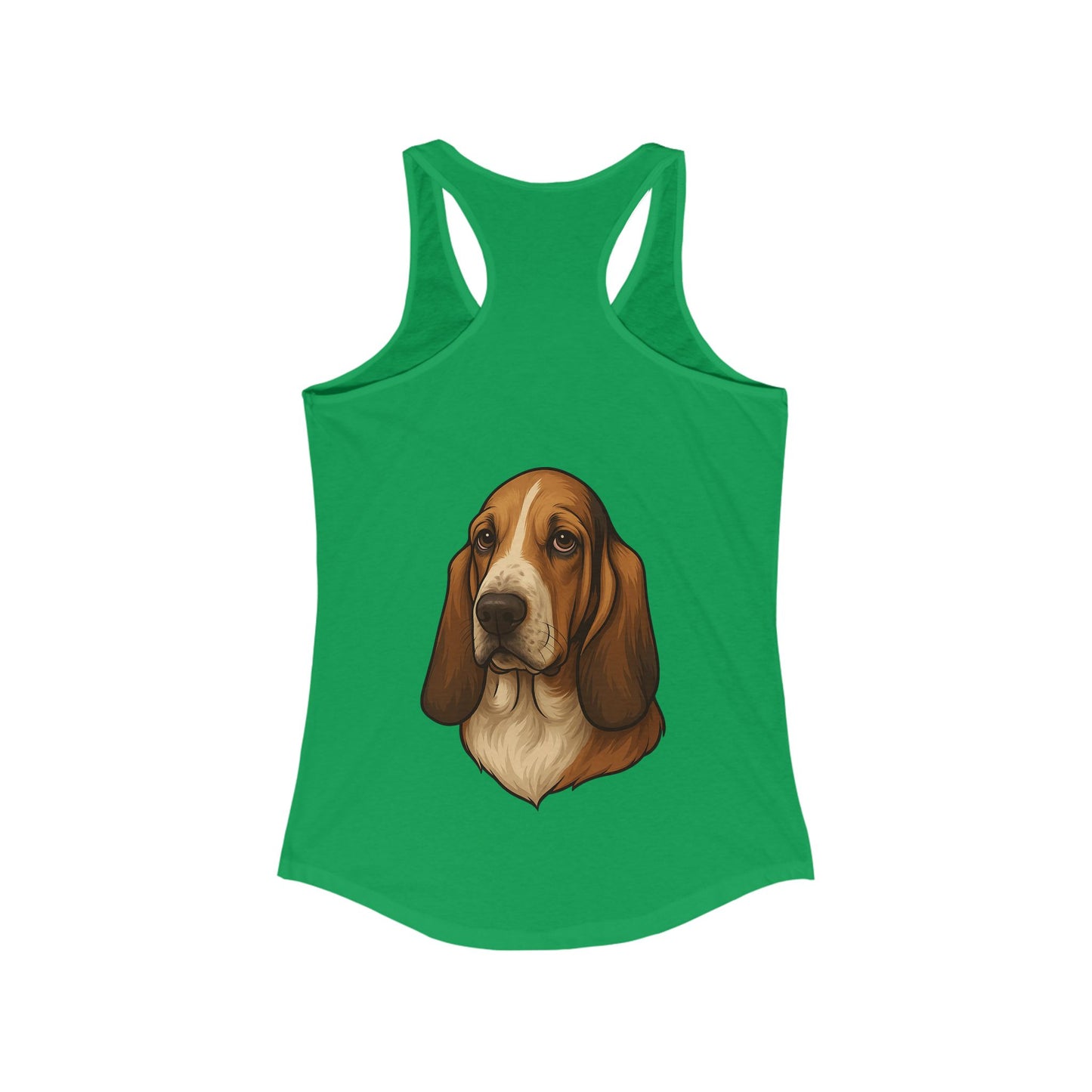 Basset Hound Head Women's Racerback Tank