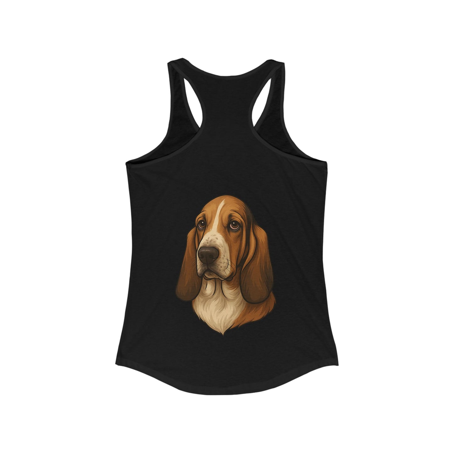 Basset Hound Head Women's Racerback Tank
