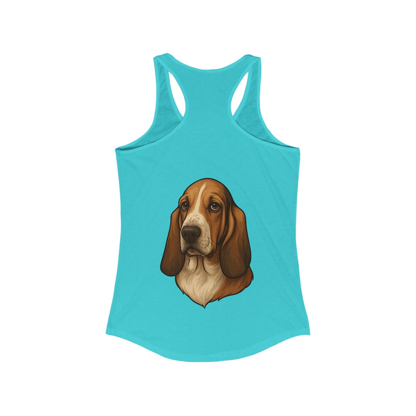 Basset Hound Head Women's Racerback Tank
