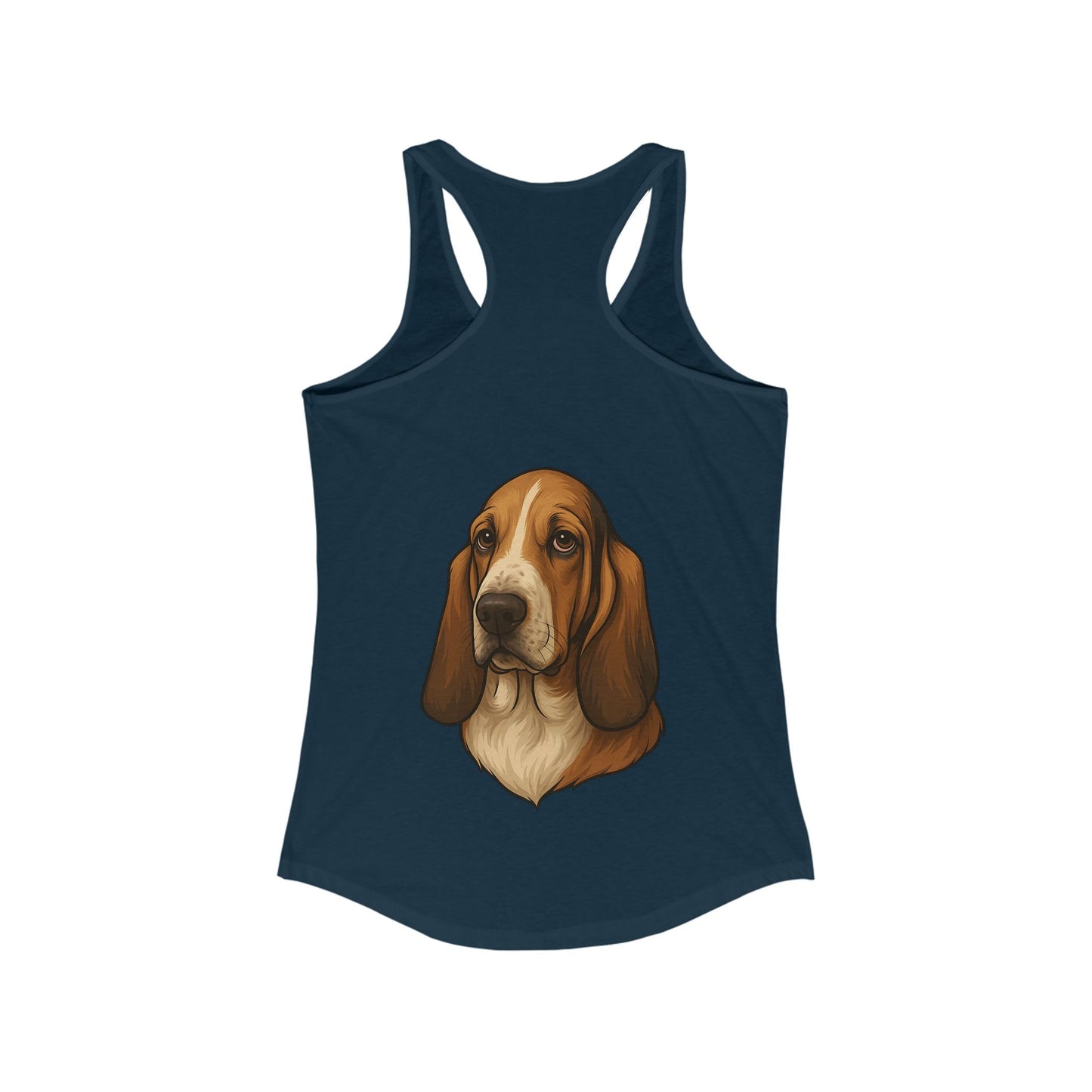 Basset Hound Head Women's Racerback Tank