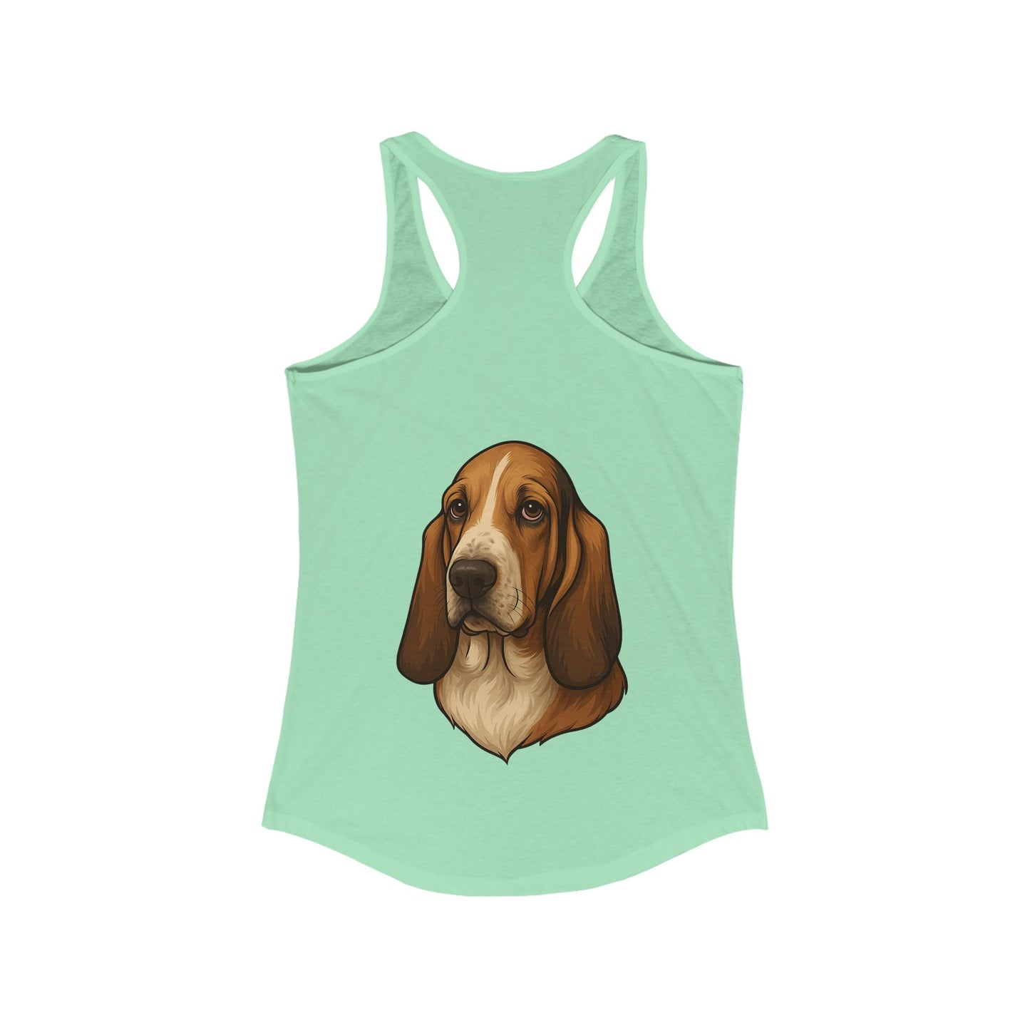Basset Hound Head Women's Racerback Tank