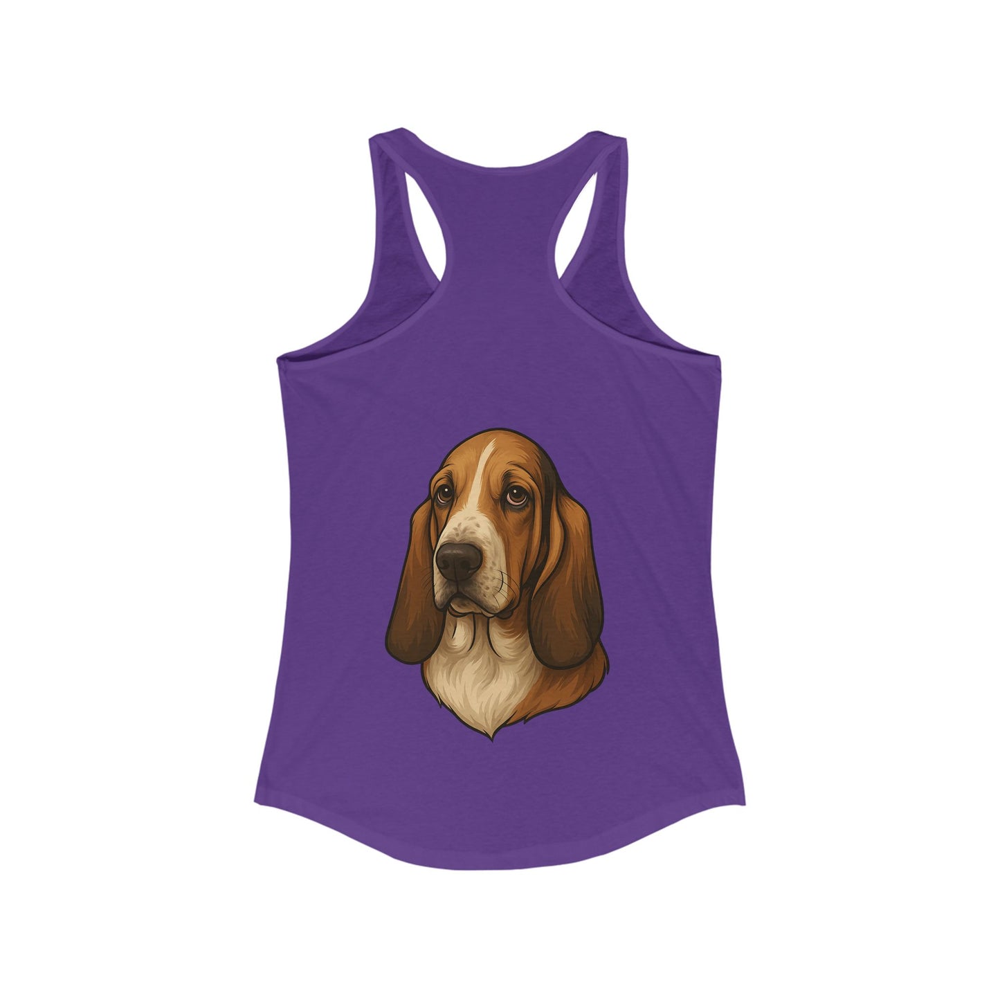Basset Hound Head Women's Racerback Tank