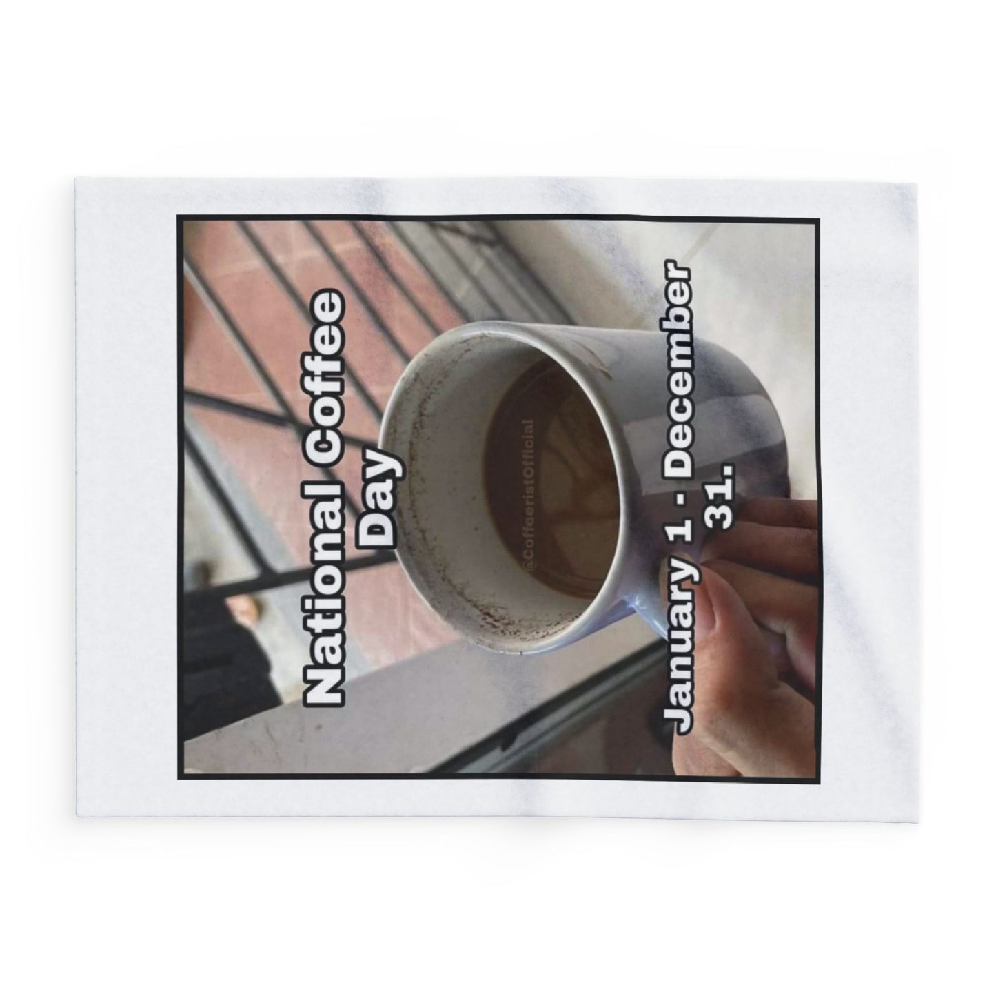 National Coffee Day Arctic Fleece Blanket