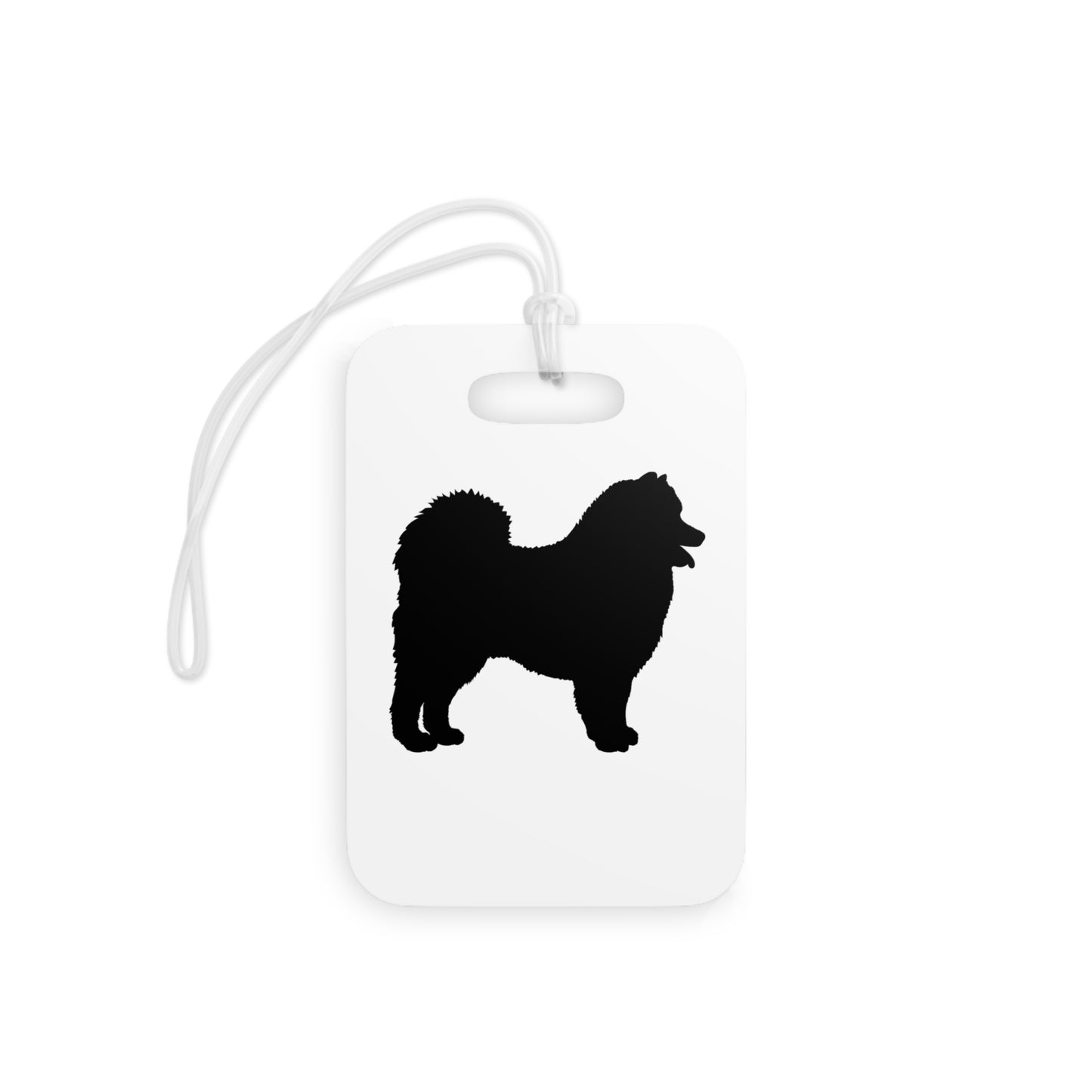 Samoyed Silhouette Luggage Tag