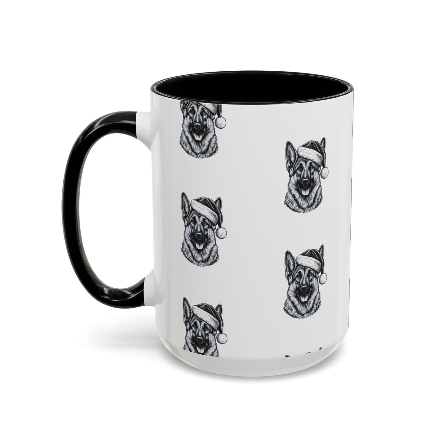 Santa Paws German Shepherd 2-Tone Coffee Mug