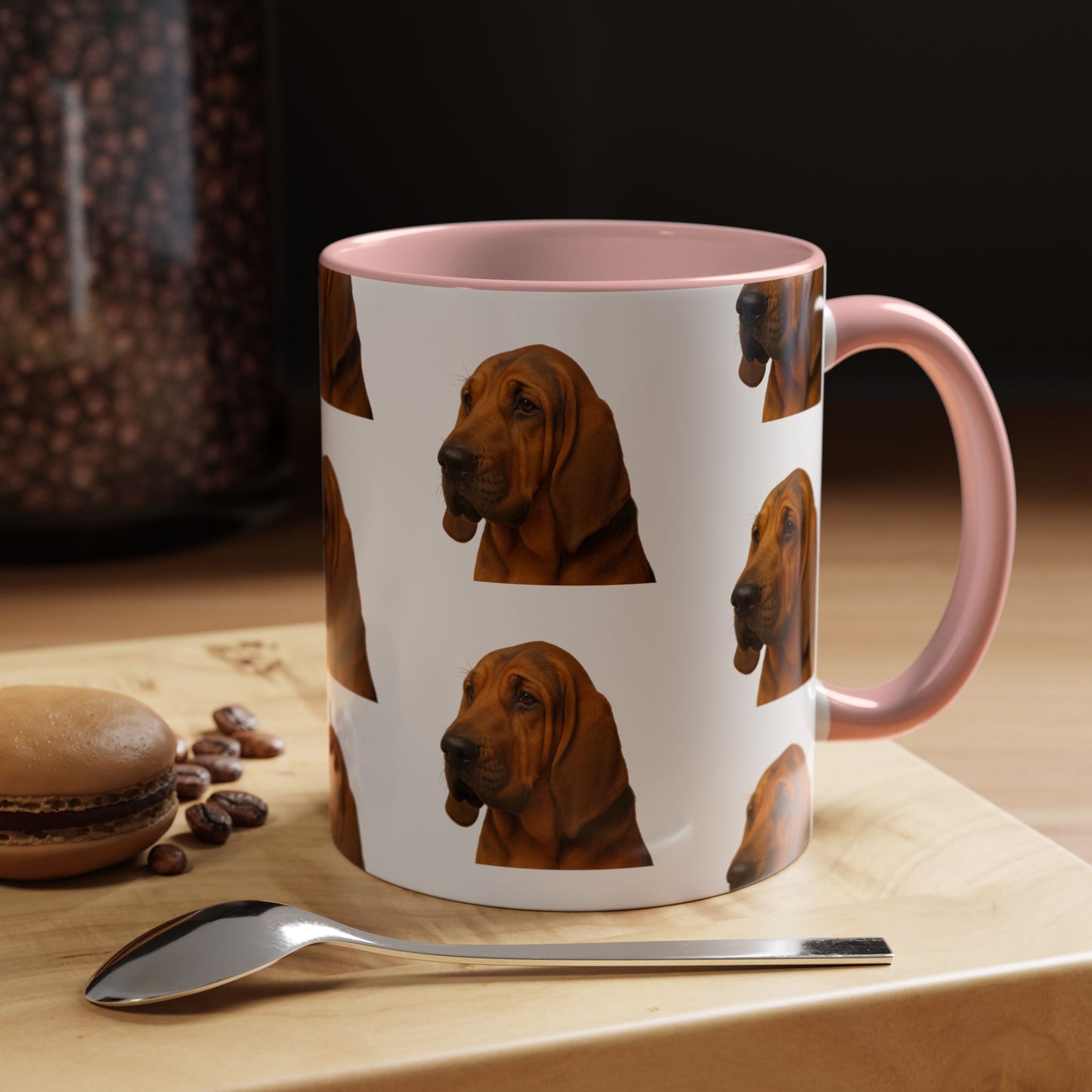 Bloodhound Head 2-Tone Coffee Mug