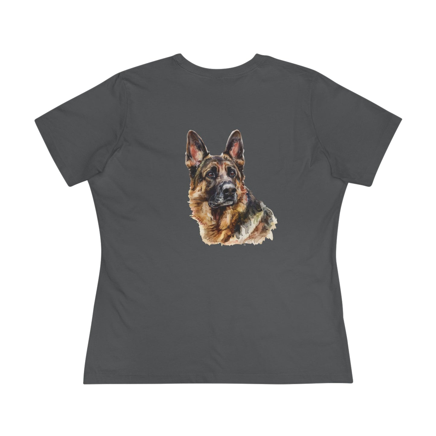 German Shepherd Head Women's Short Sleeve Crewneck Tee