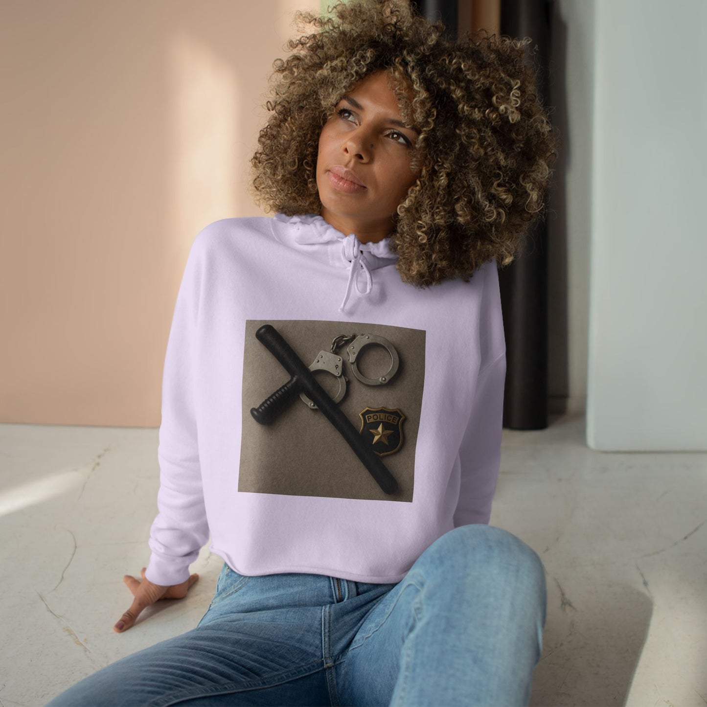 Law Enforcement Appreciation Women's Crop Hoodie